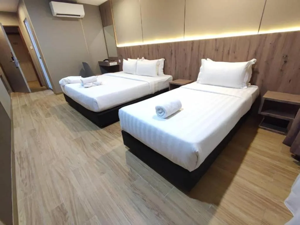 Bed in FLYPOD Hotel