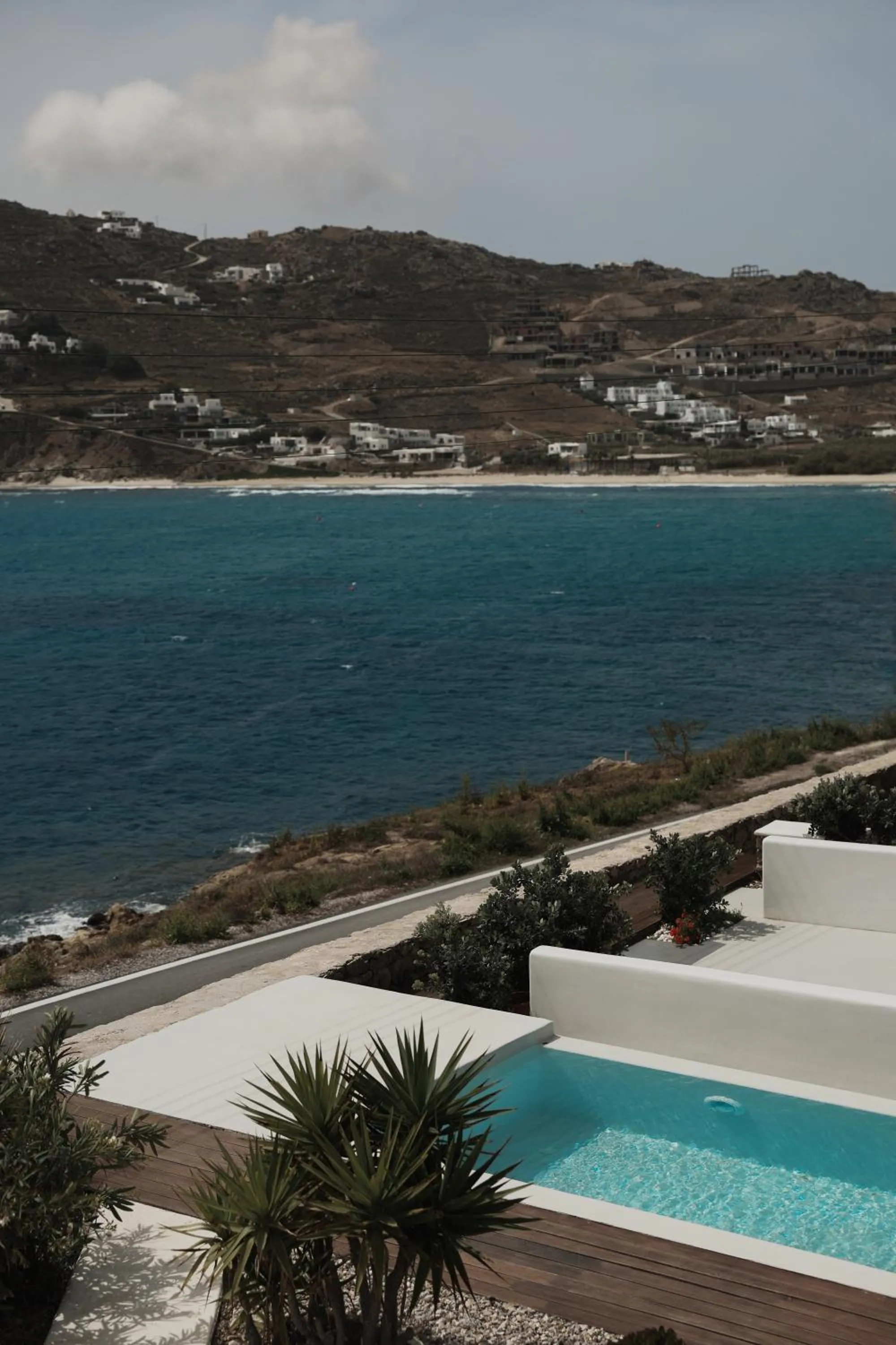 Pool view in Mykonos Pantheon