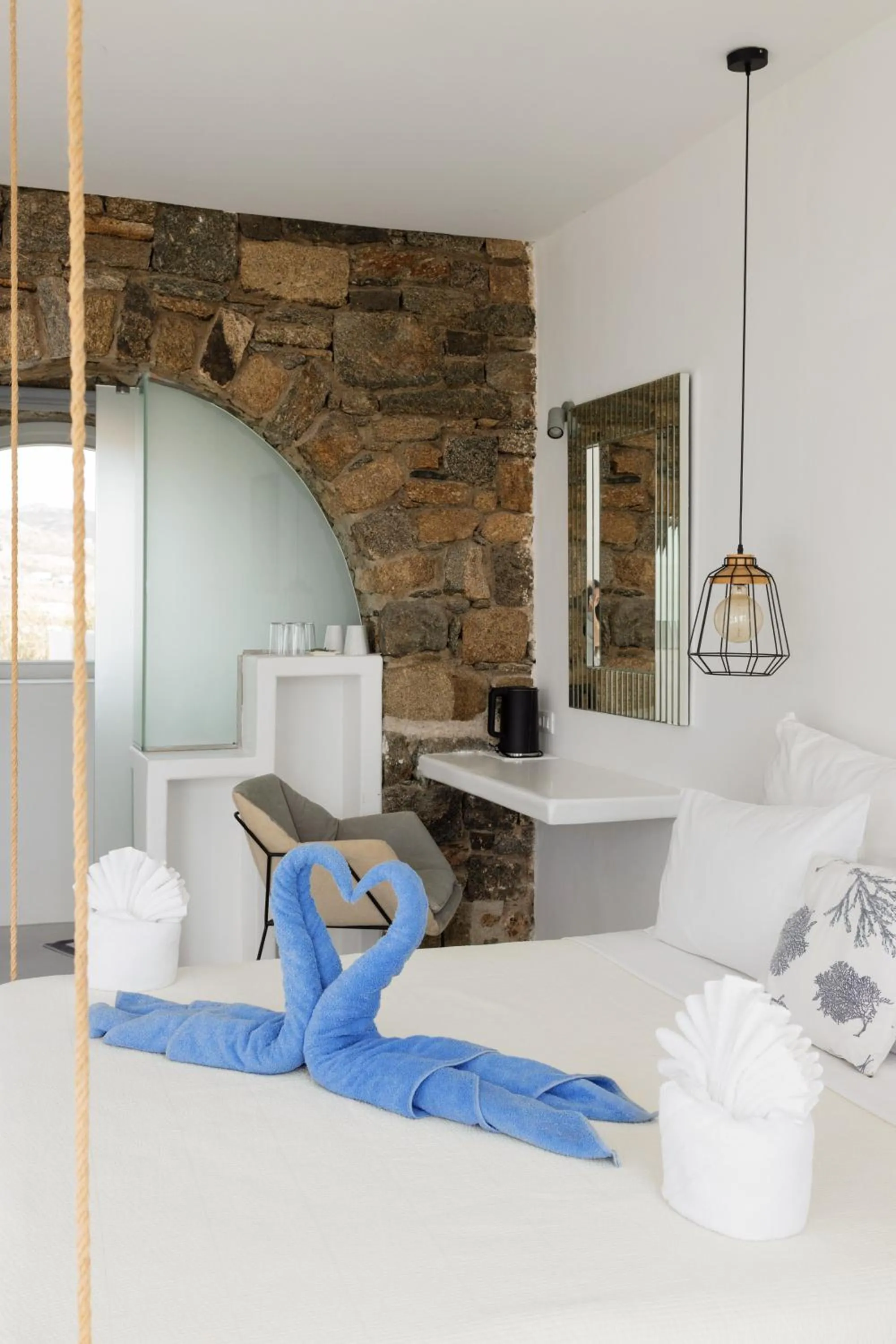 Bedroom in Mykonos Pantheon