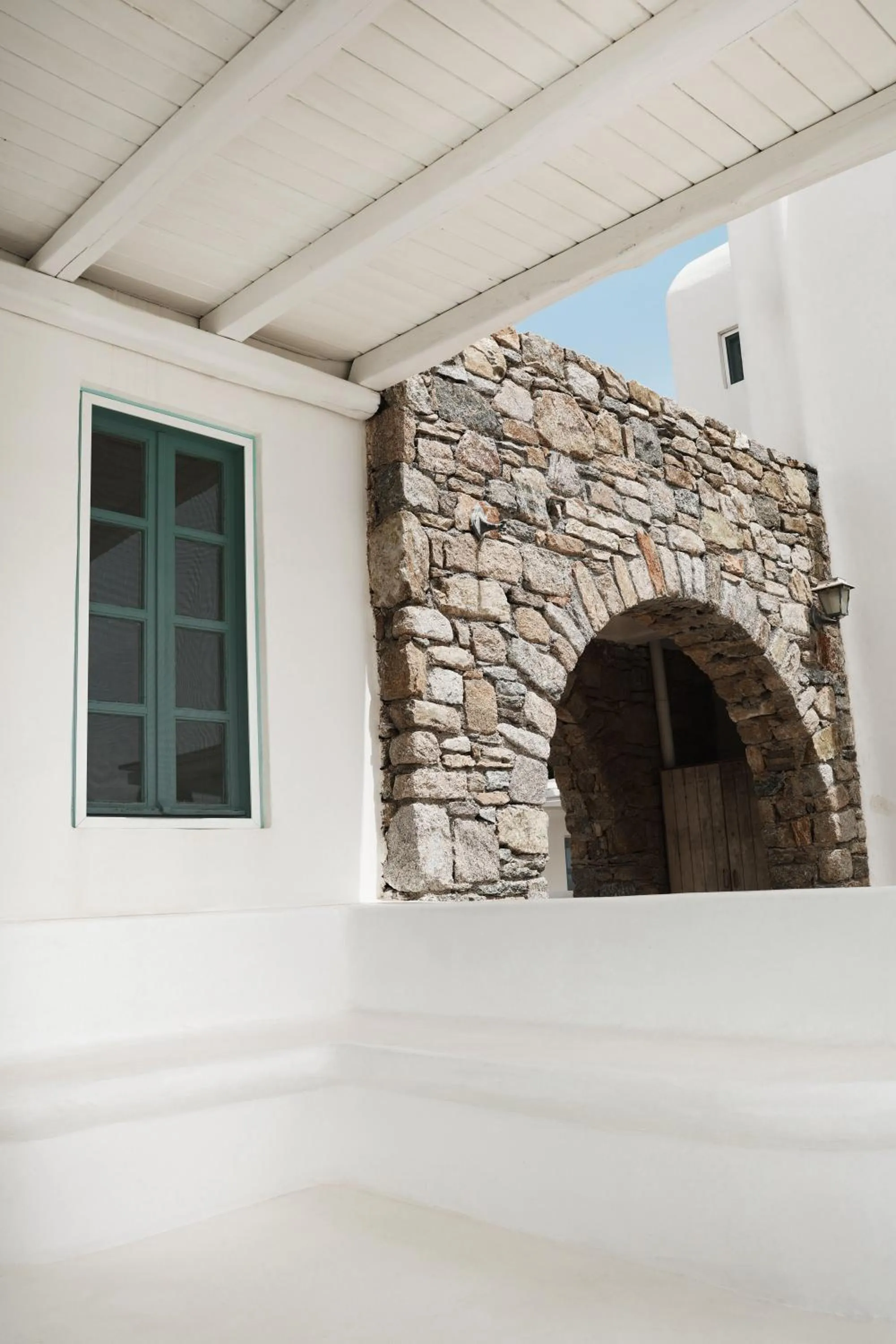 Landmark view in Mykonos Pantheon