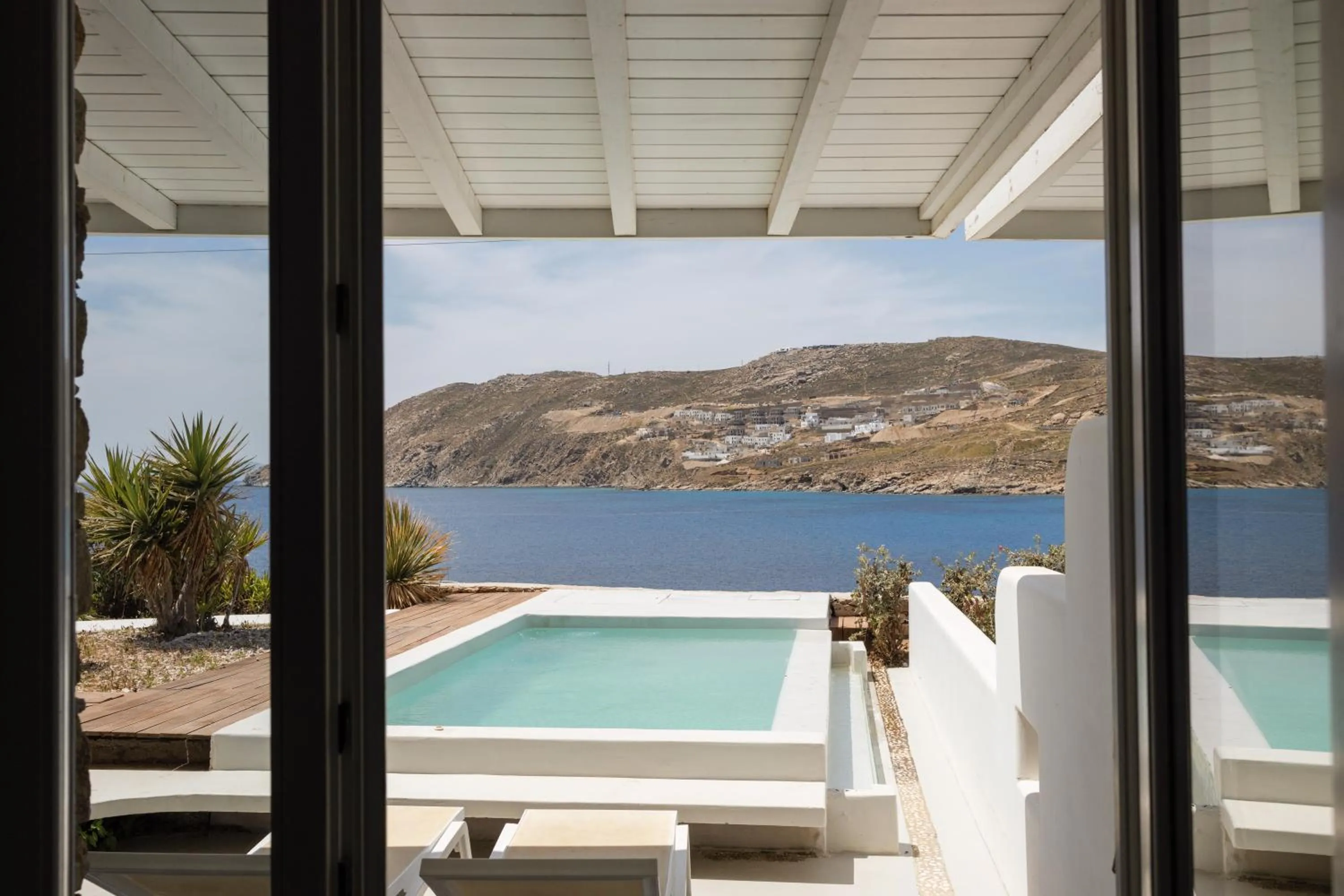 Pool view in Mykonos Pantheon