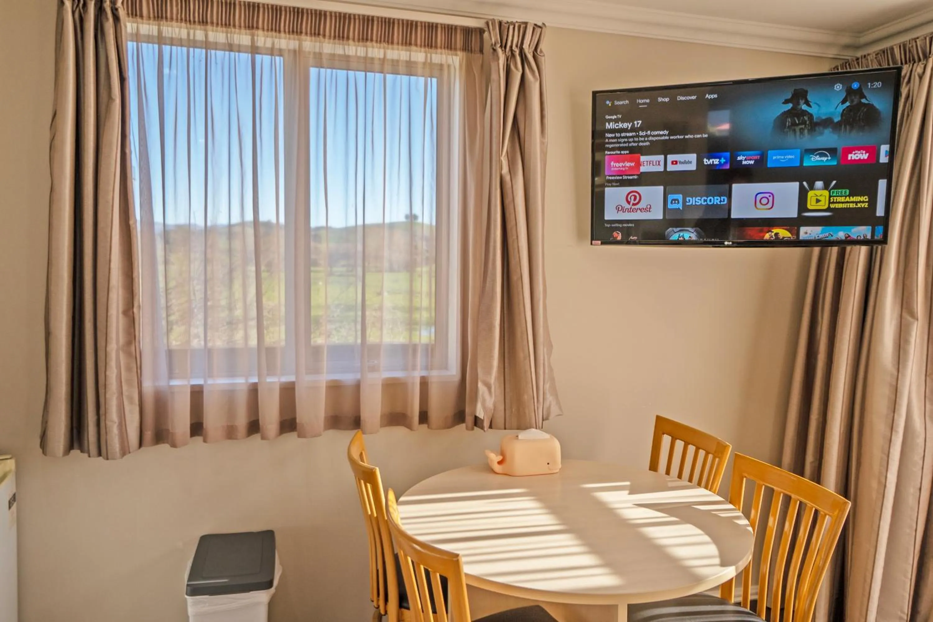 Seating area in Mondello Kaikoura