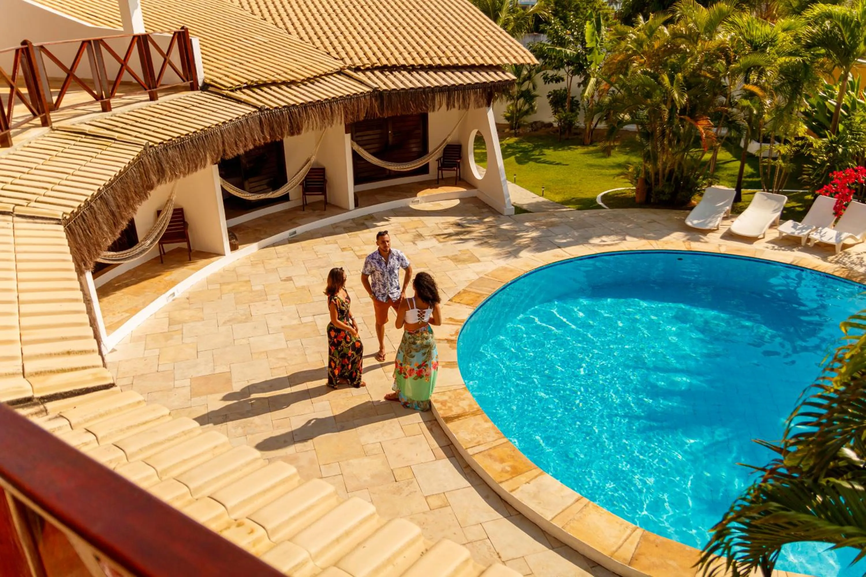 Pool view in Pousada Porto Azul