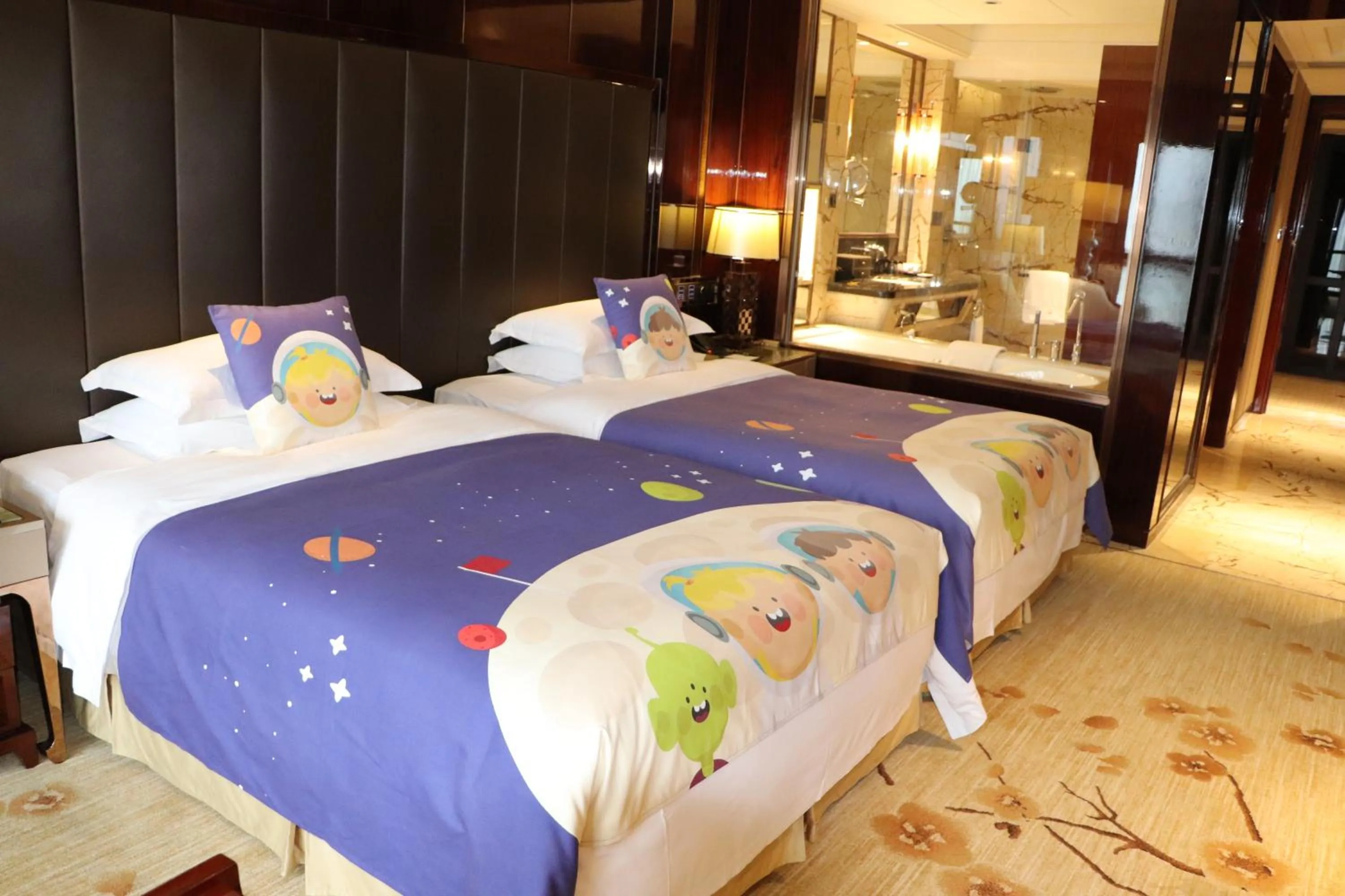 Bed in Estandon Hotel Guangzhou