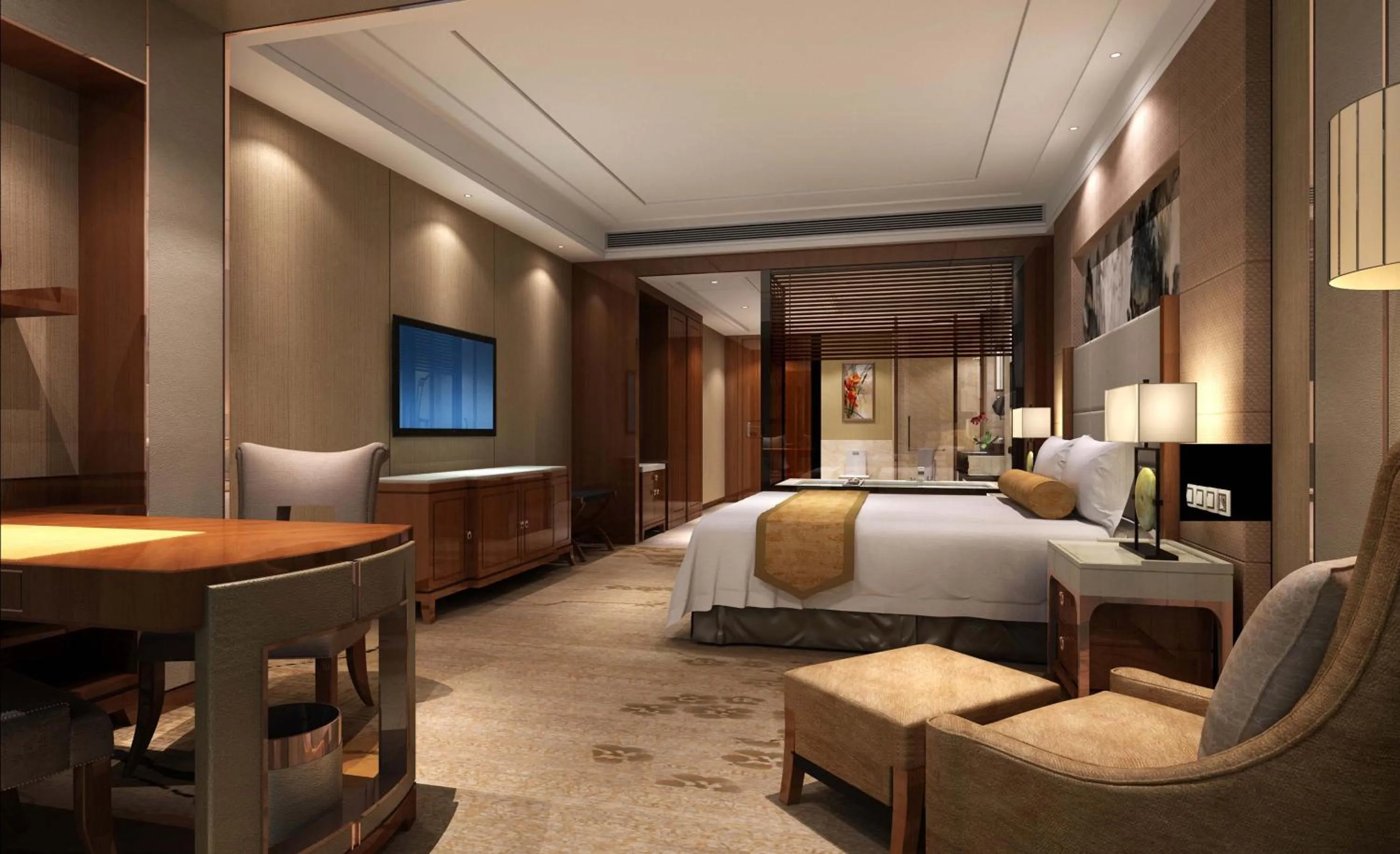 Bed in Estandon Hotel Guangzhou