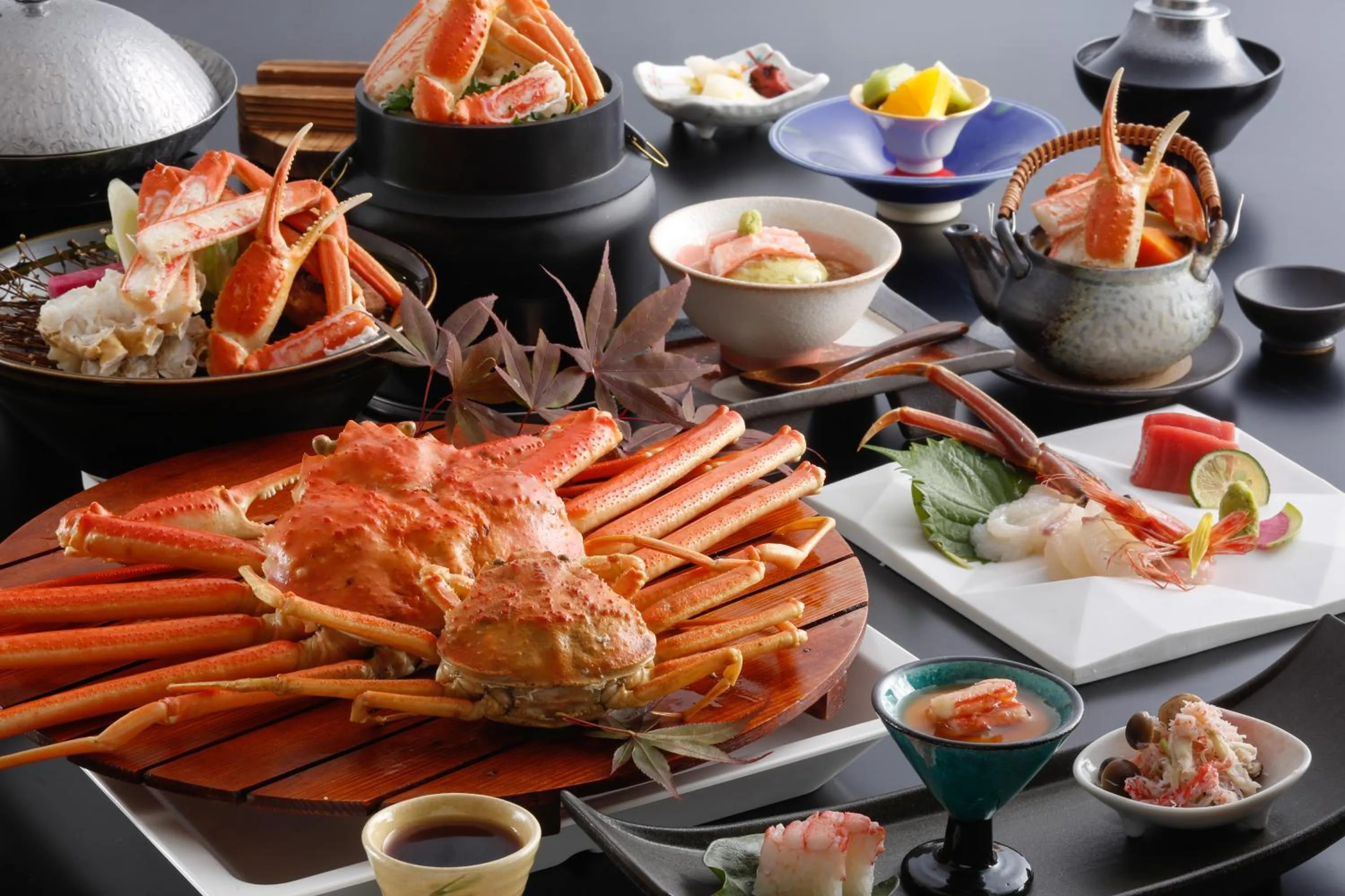 Dinner in Yamanaka Onsen Hanatsubaki