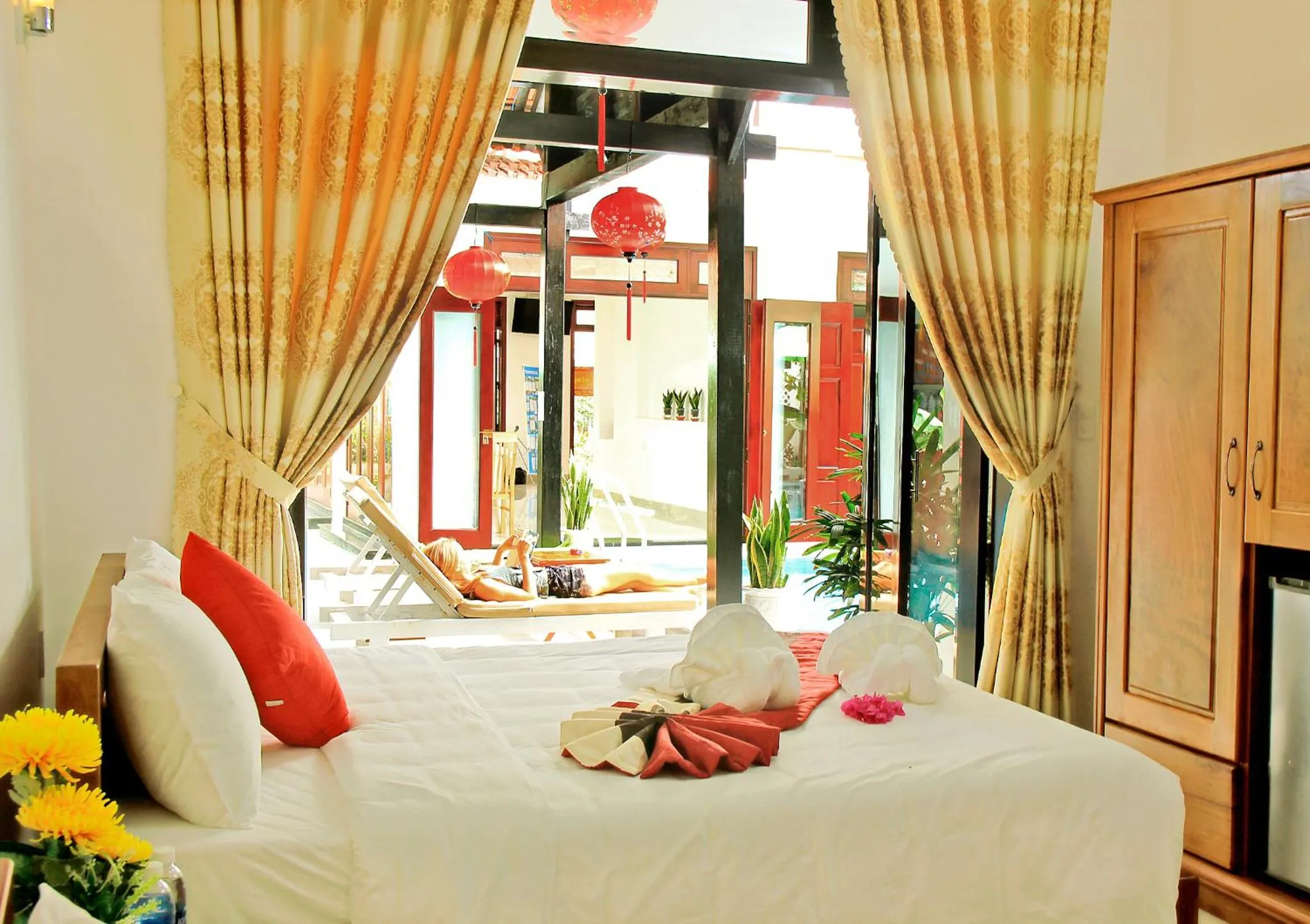 Bedroom, Bed in Green Island Villa Hoi An