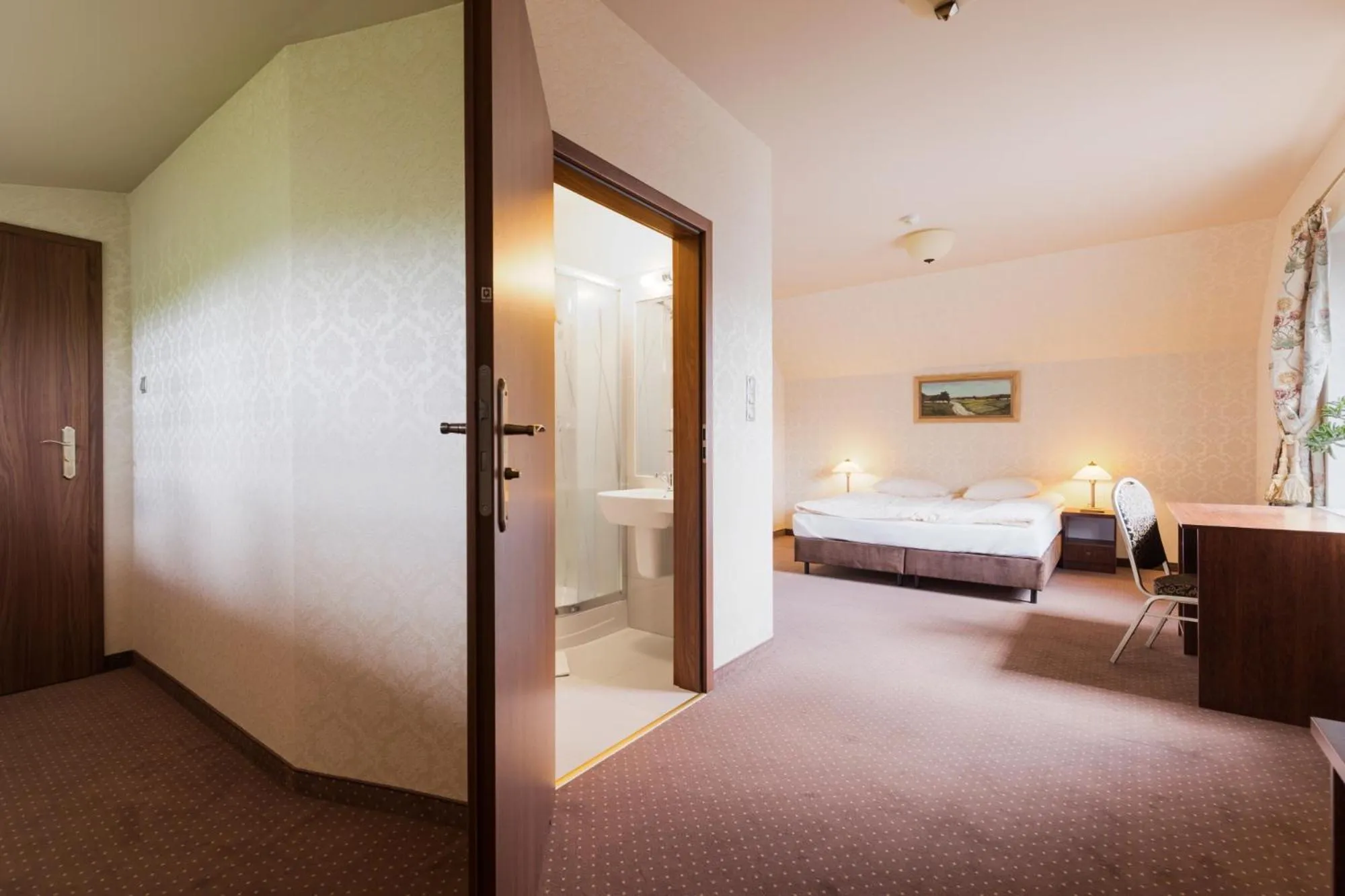 Bedroom, Bed in Hotel Folwark