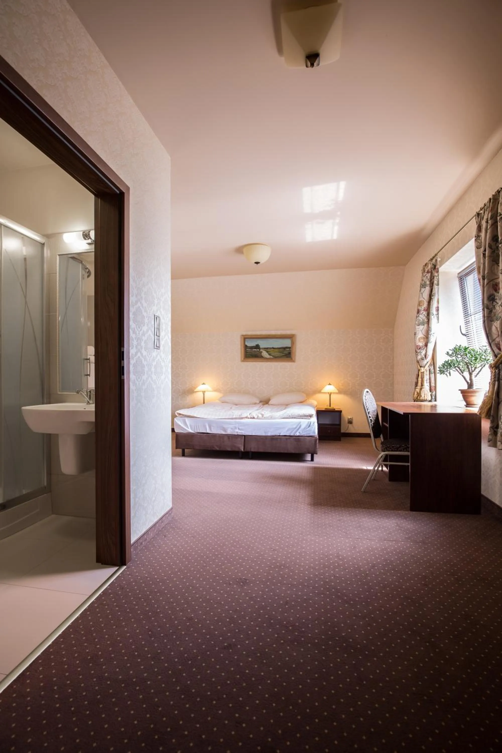 Bedroom, Bed in Hotel Folwark