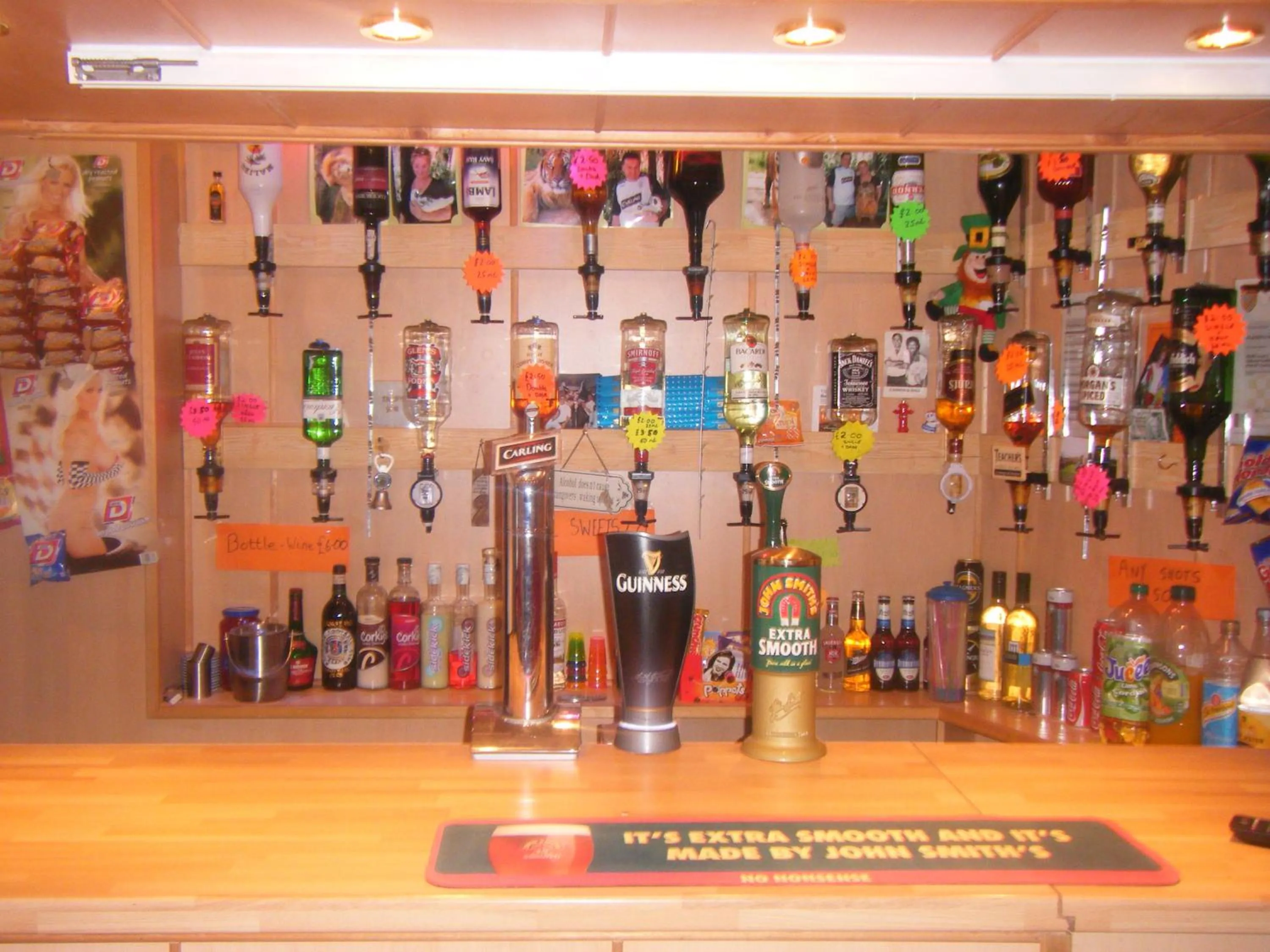 Alcoholic drinks in Fairhaven Hotel on Woodfield Road