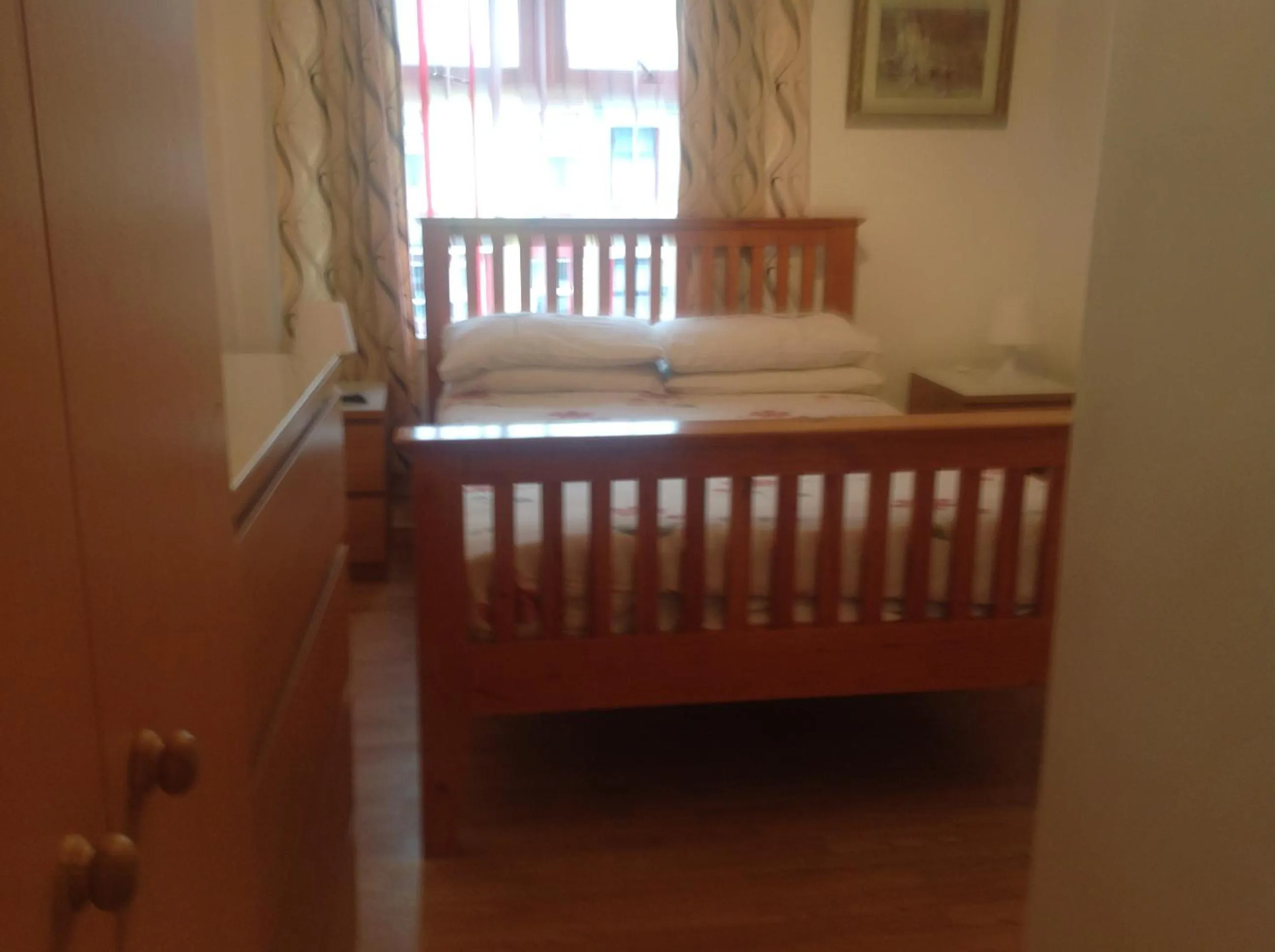 Decorative detail, Bed in Fairhaven Hotel on Woodfield Road