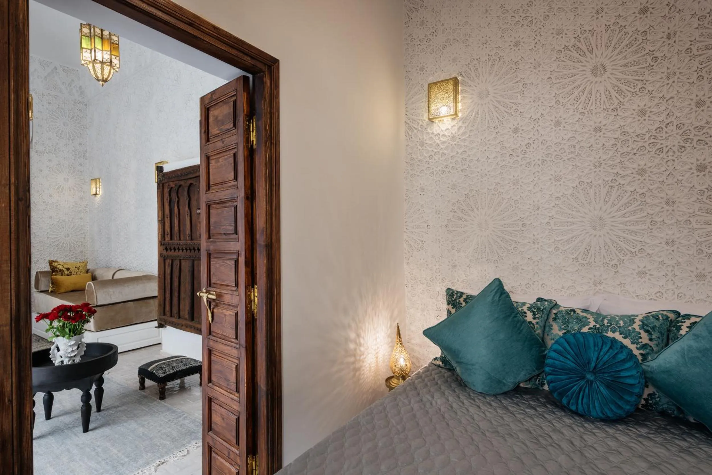 Bed in Riad Spice by Marrakech Riad