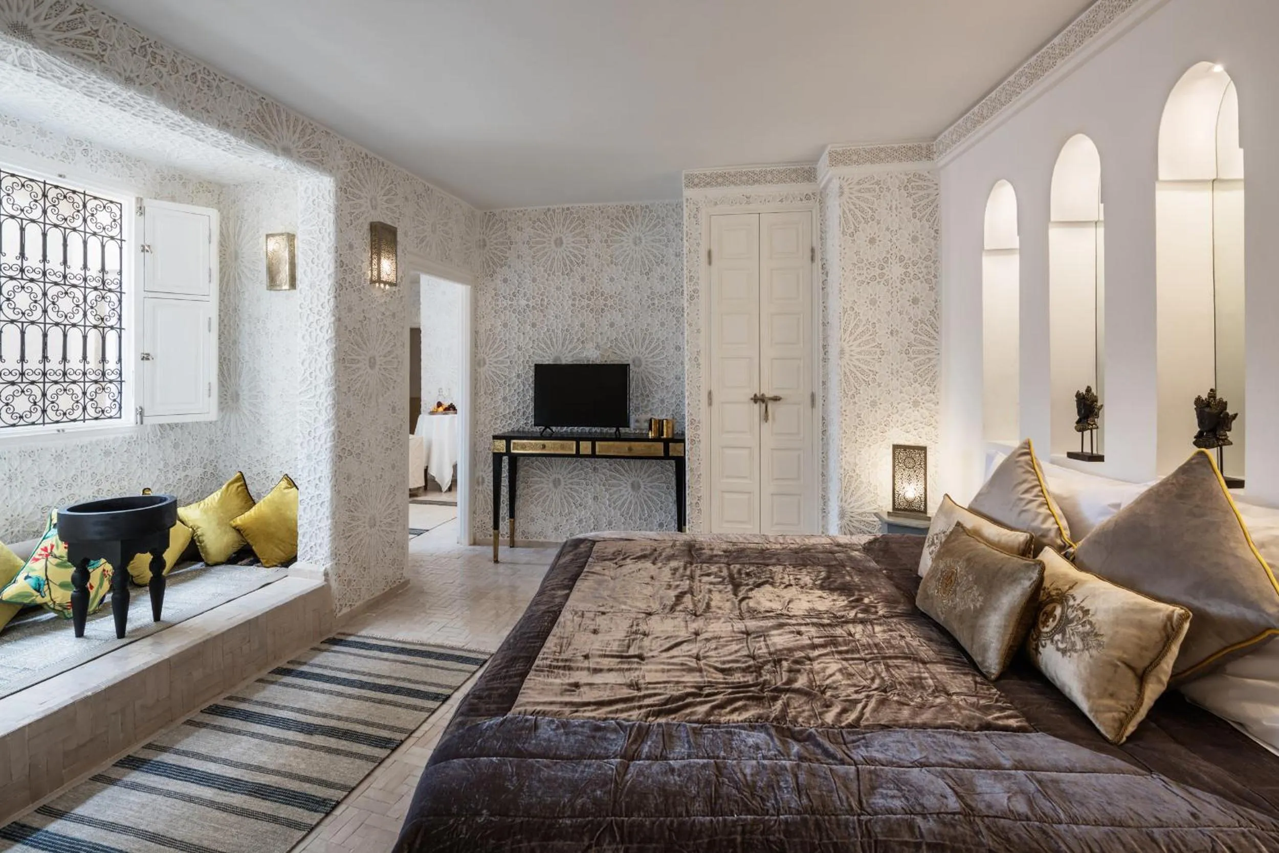 Photo of the whole room, Bed in Riad Spice by Marrakech Riad