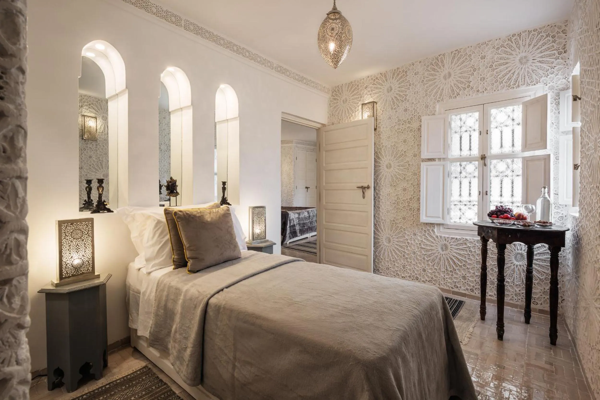 Bed in Riad Spice by Marrakech Riad