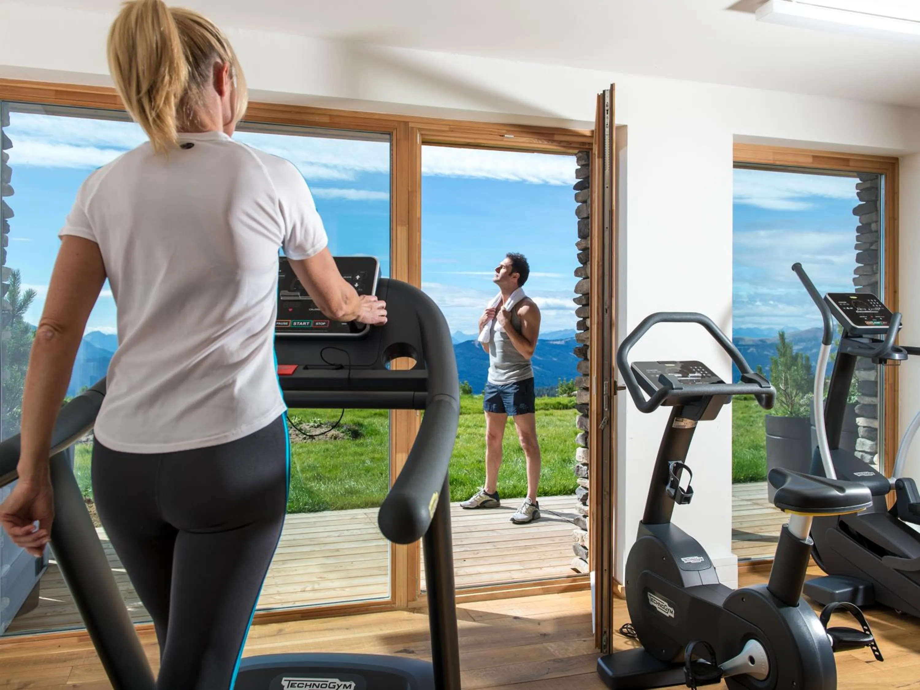 Fitness centre/facilities in Alpinhotel Pacheiner