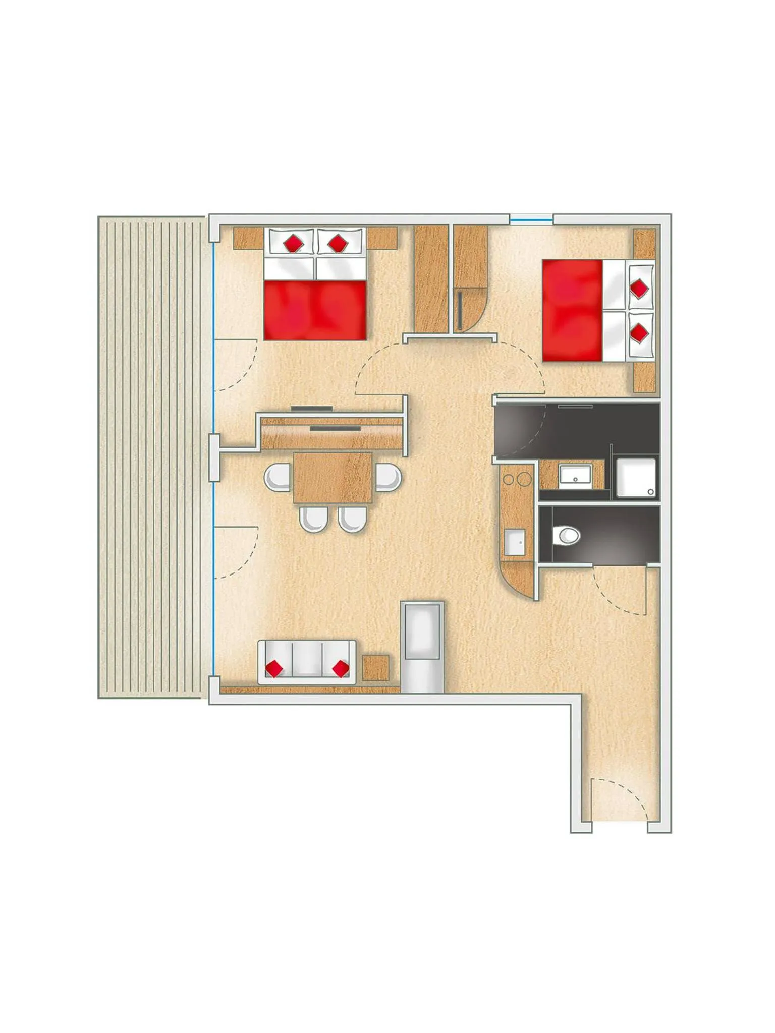 Floor plan in Alpinhotel Pacheiner