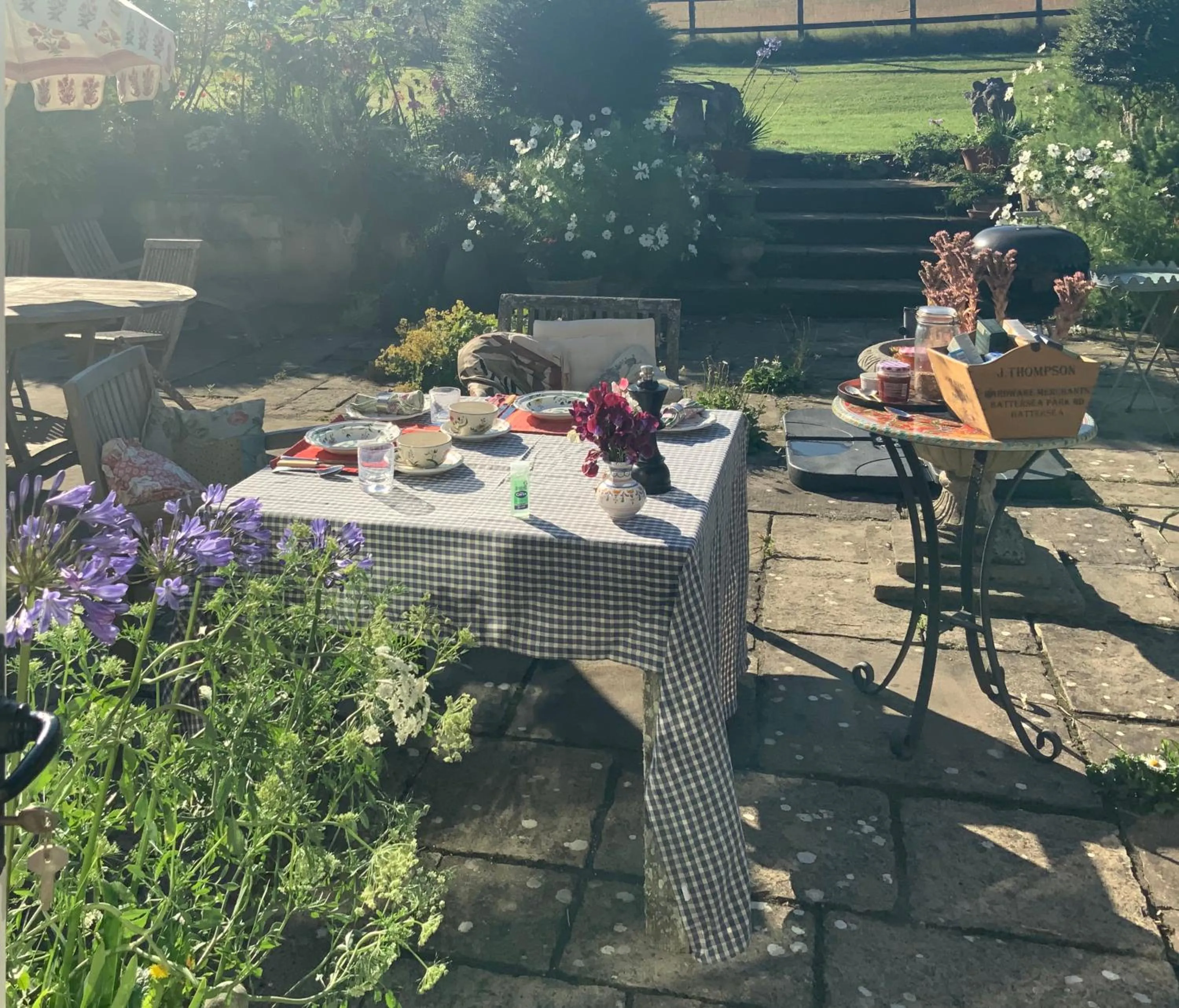 Patio in The old forge bed and breakfast