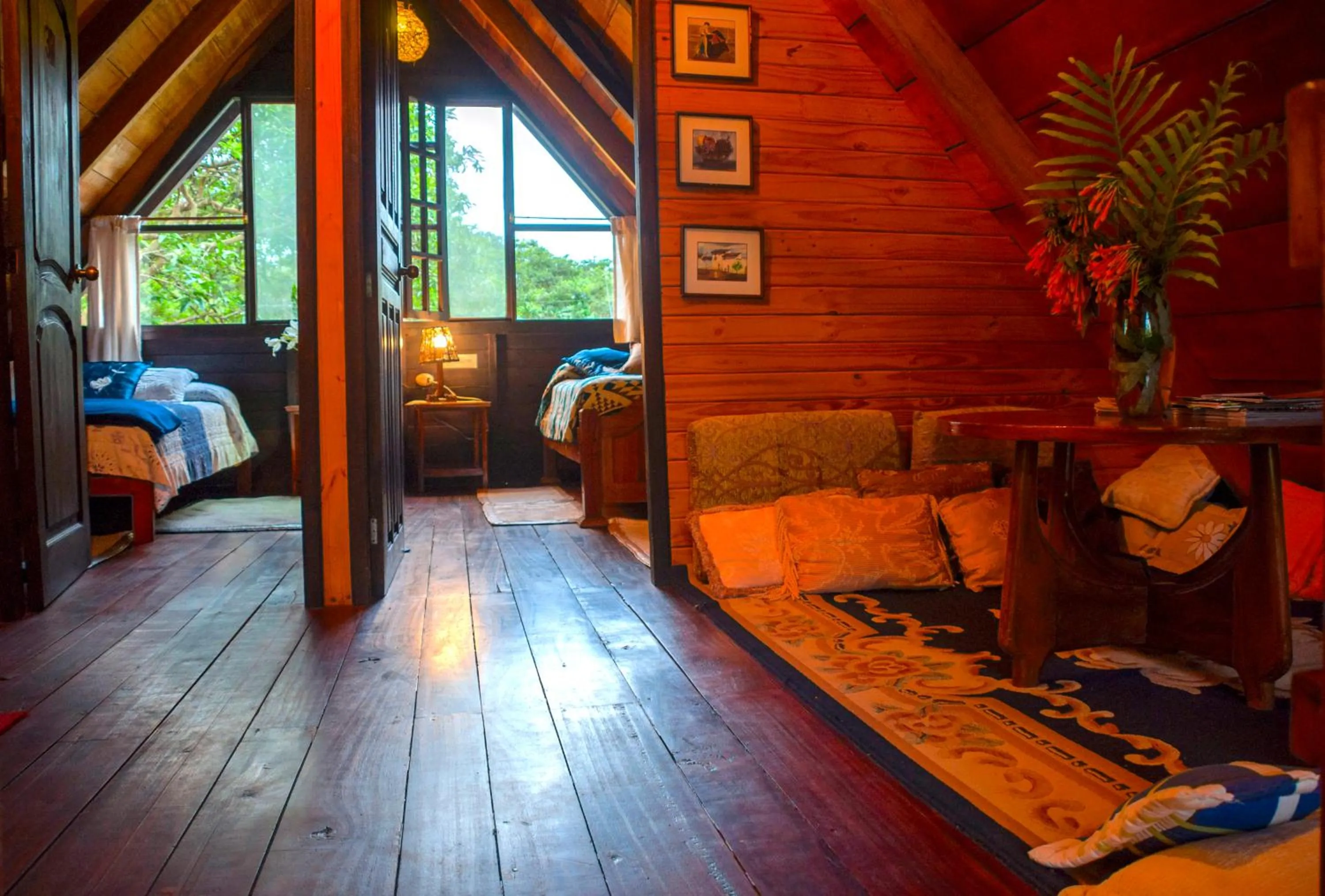 Living room, Bed in Casa de Piedra