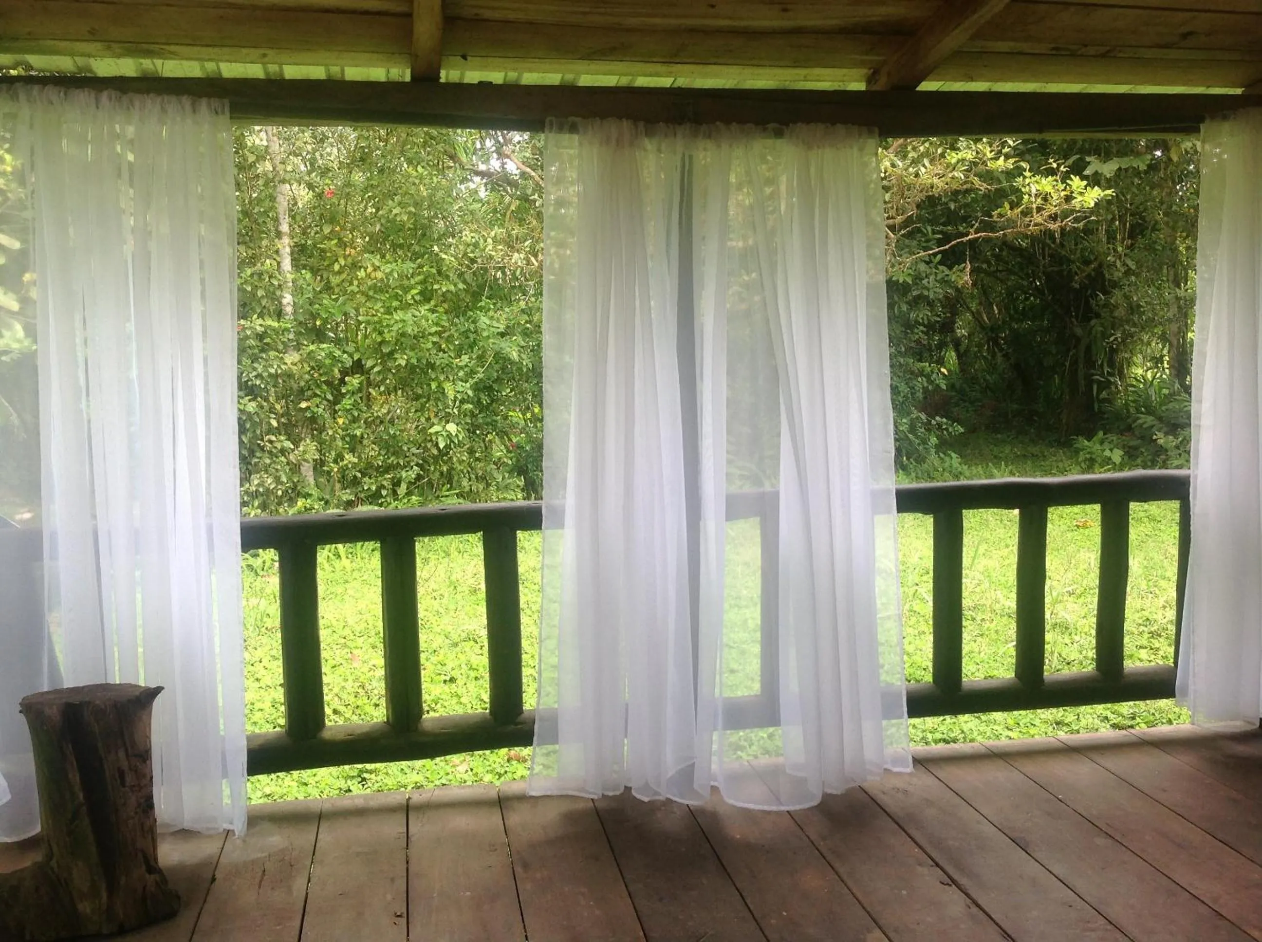 Garden view in Casa de Piedra