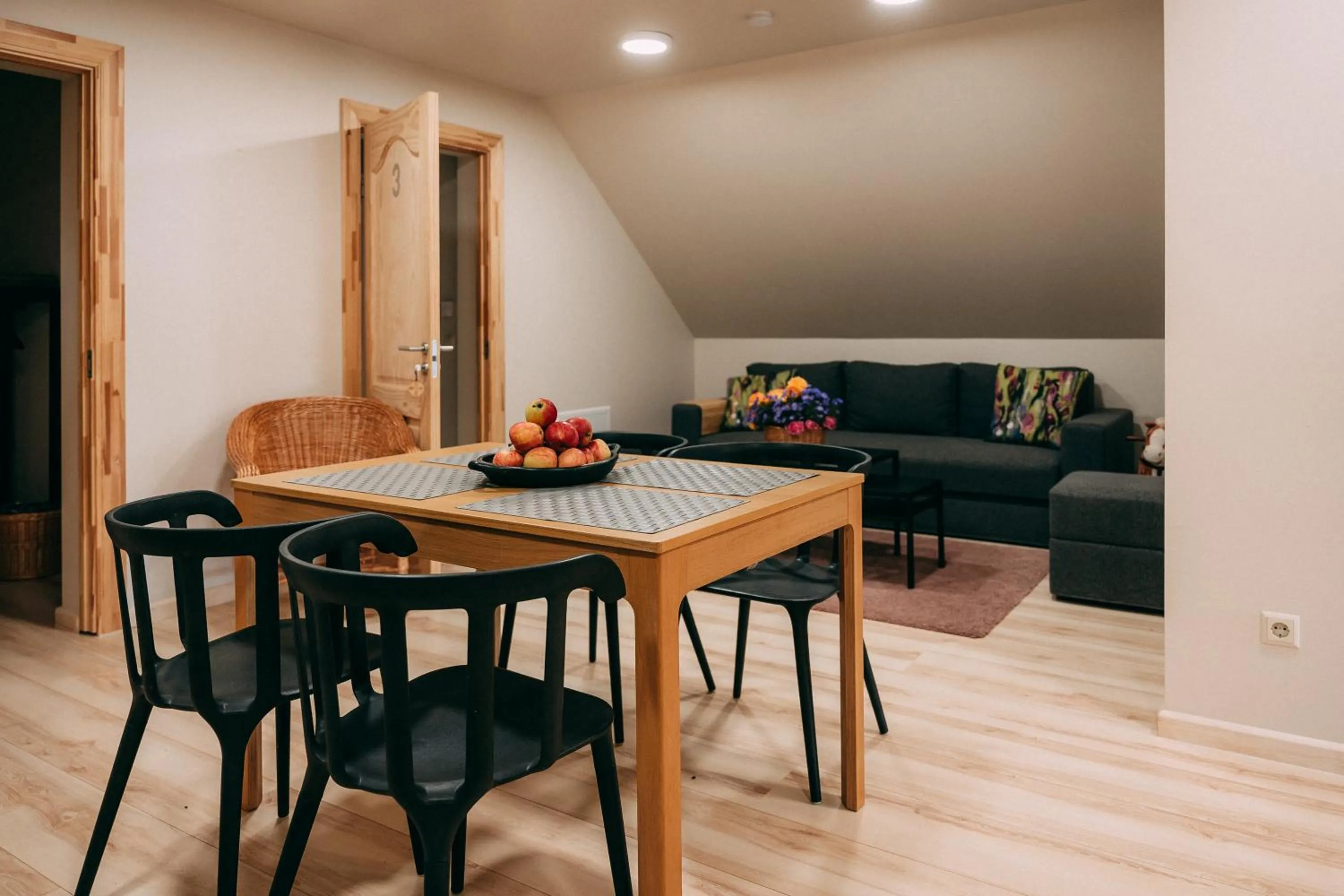 Living room in Weavers' Guest House Kalndaki