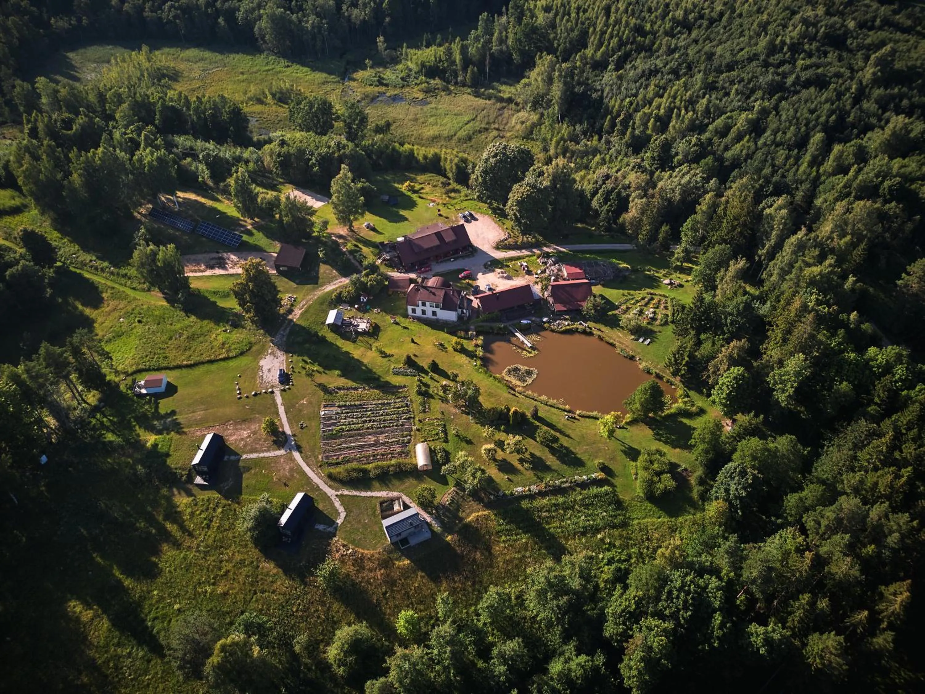 Bird's eye view in Weavers' Guest House Kalndaki