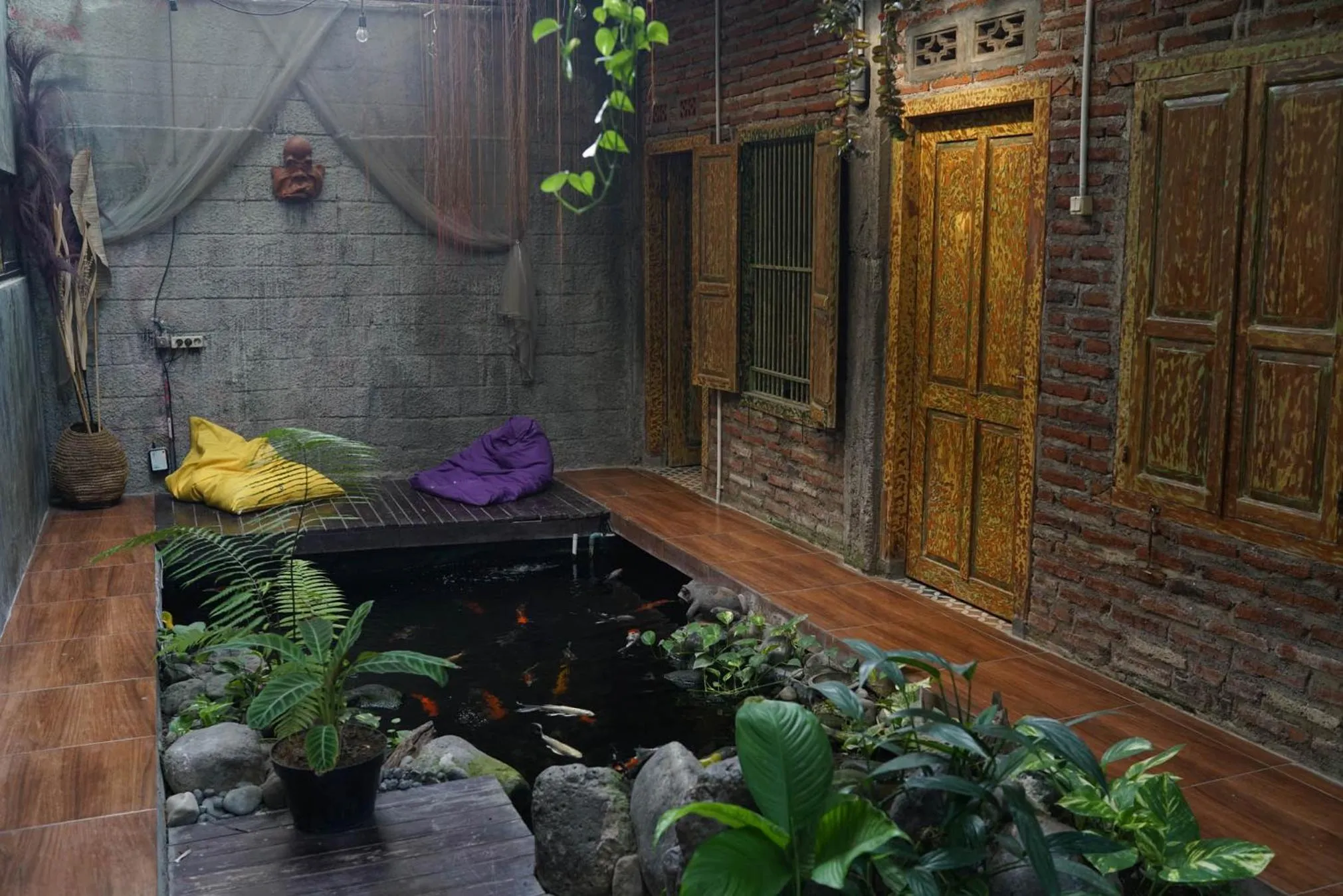 Garden in Happy House Bromo backpacker