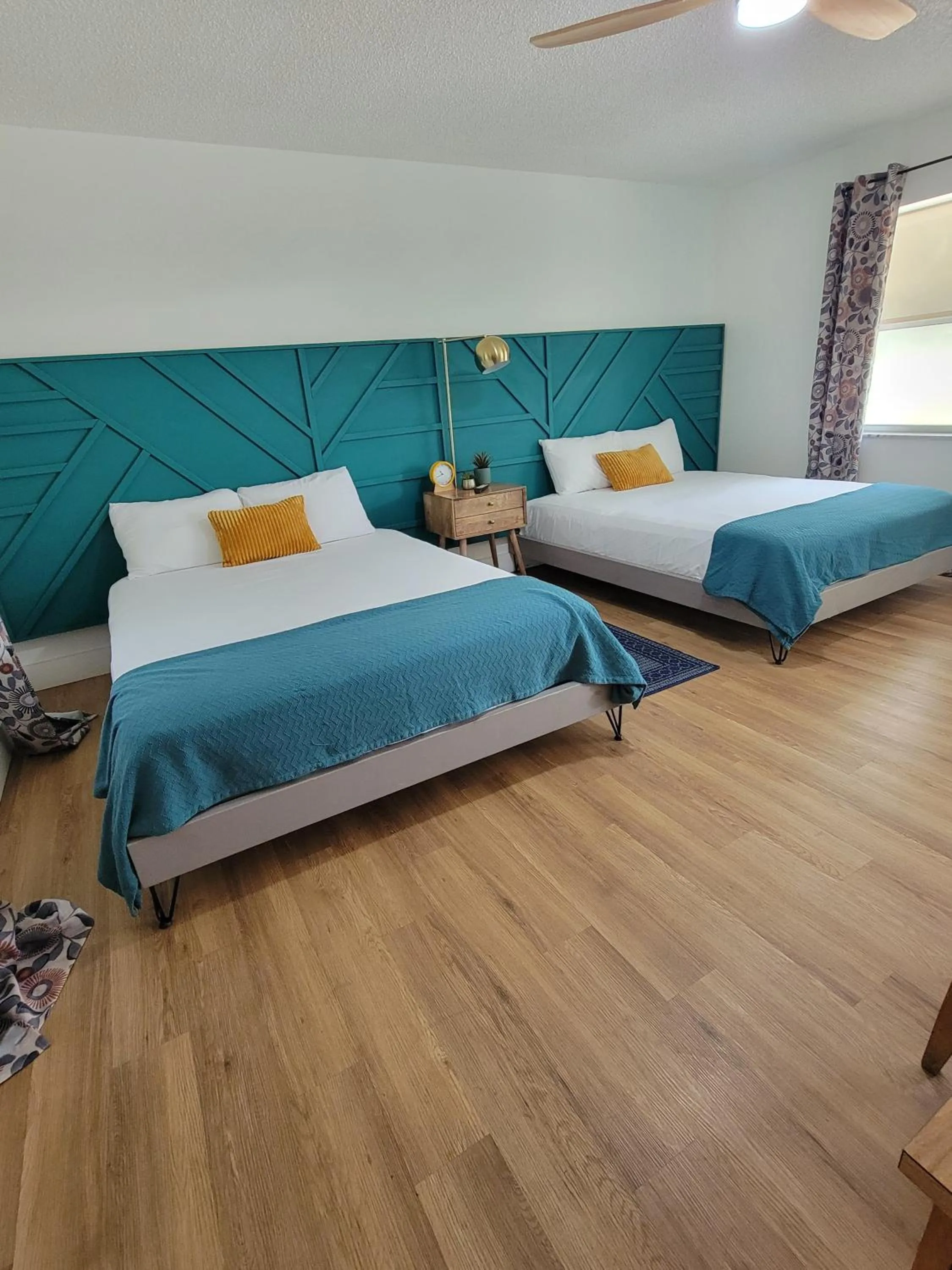 Bed in Cindy’s Motel & RV Park