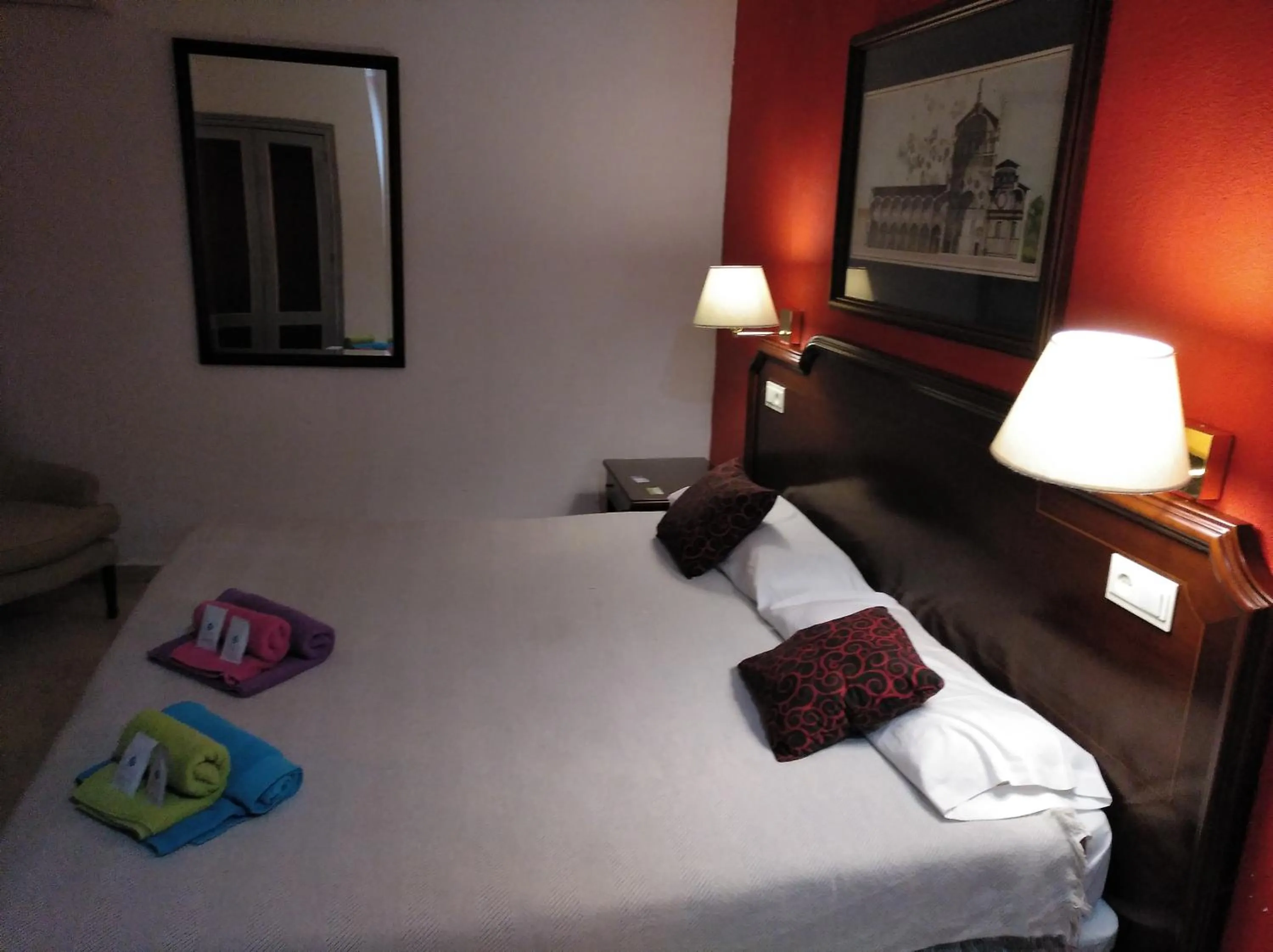 Bed in Hotel Nuevo Ara