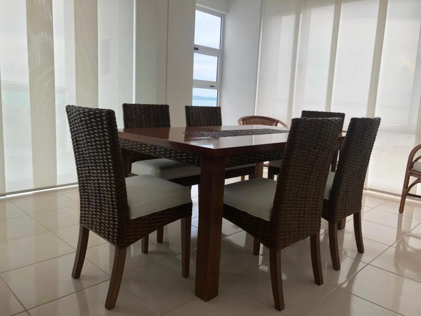 Dining area in Marina Puerto Velero