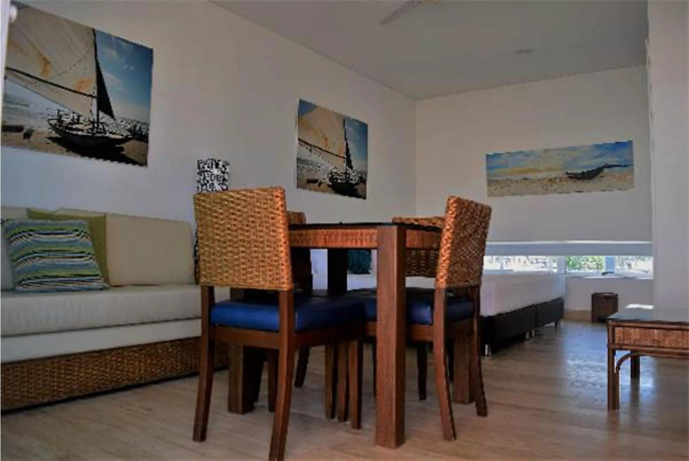Dining area in Marina Puerto Velero