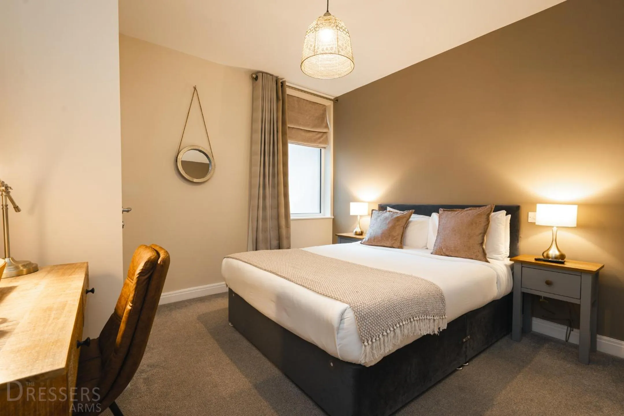 Bed in Rooms at The Dressers Arms