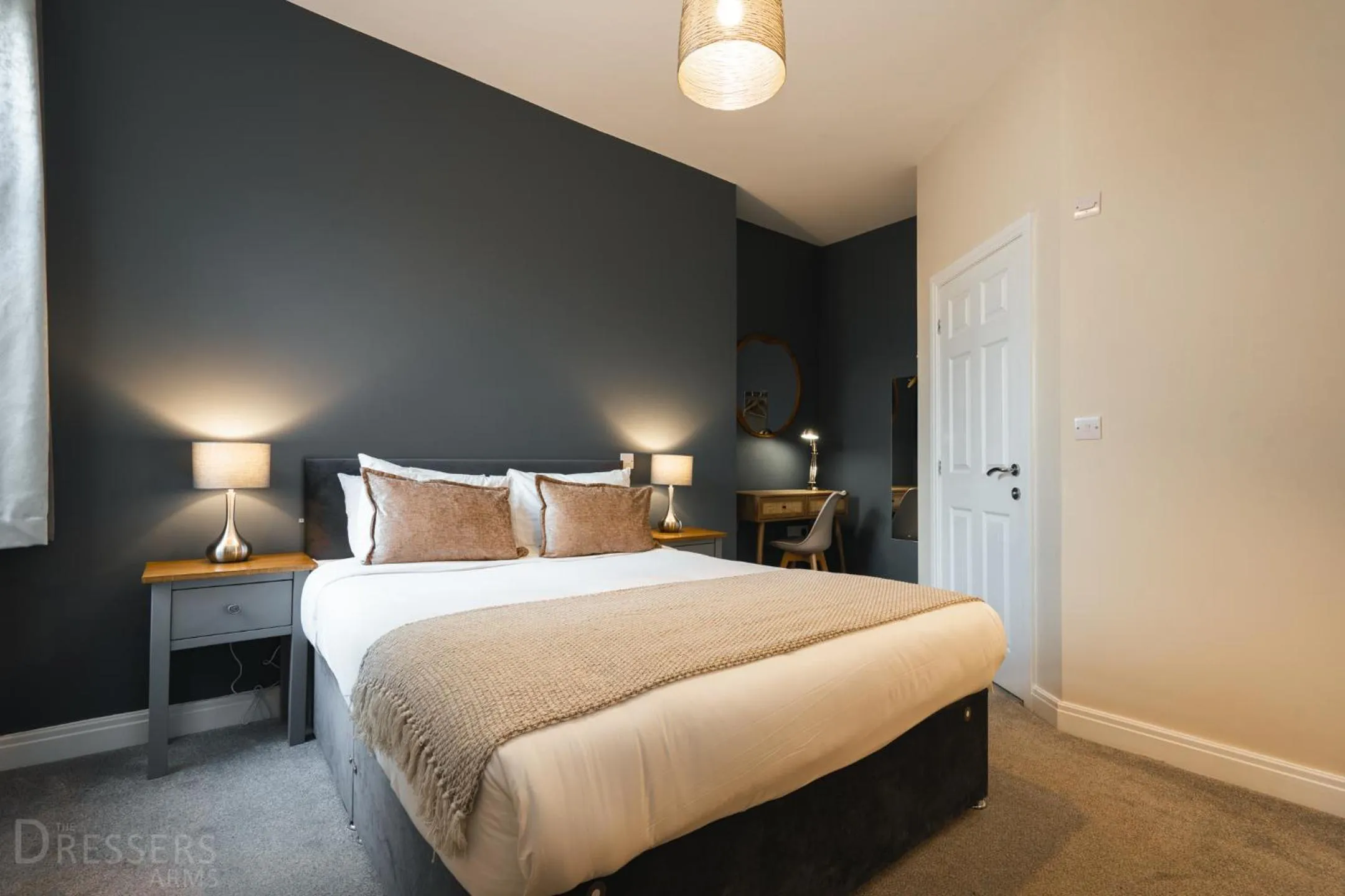 Bed in Rooms at The Dressers Arms