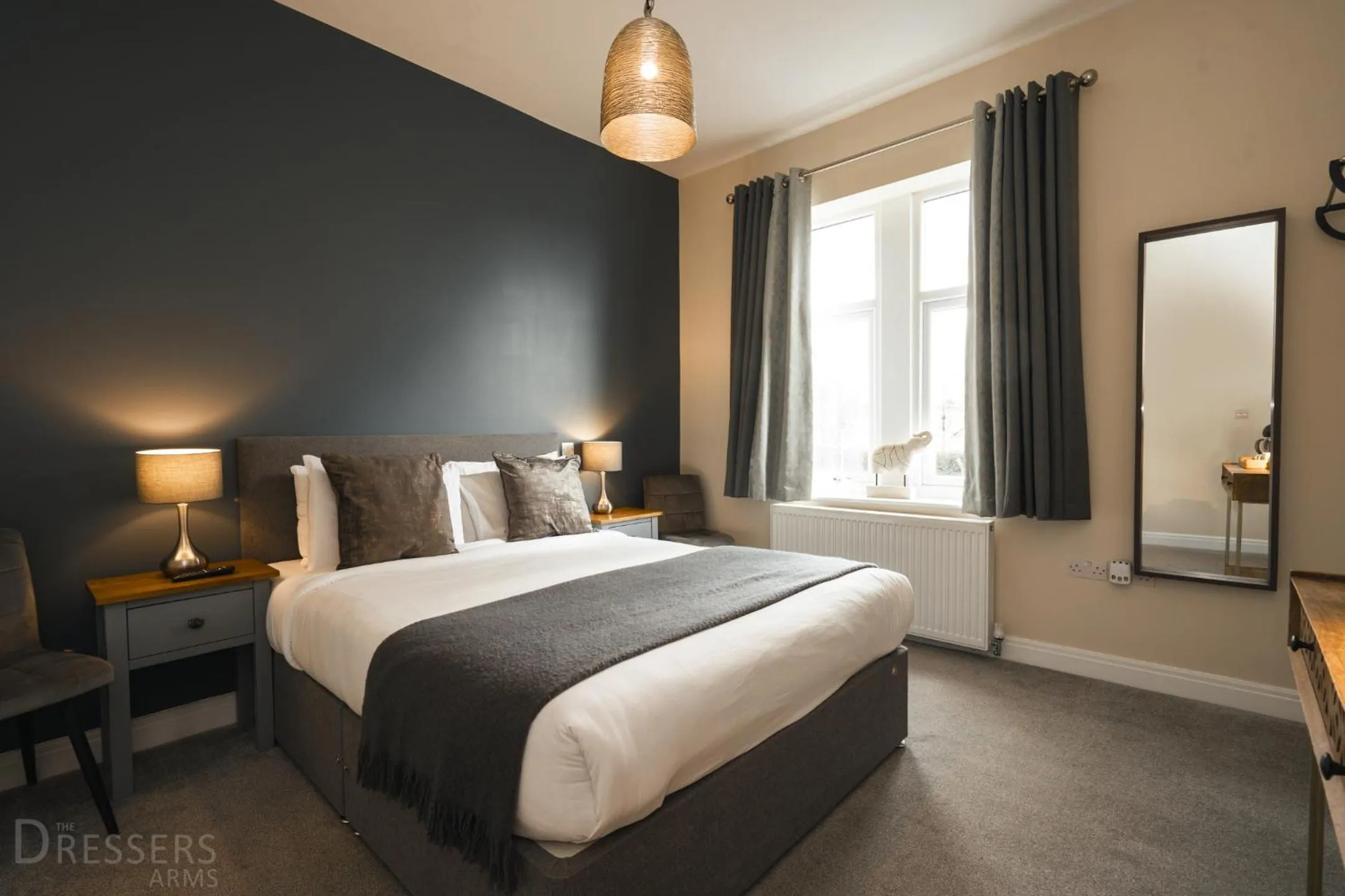 Bed in Rooms at The Dressers Arms