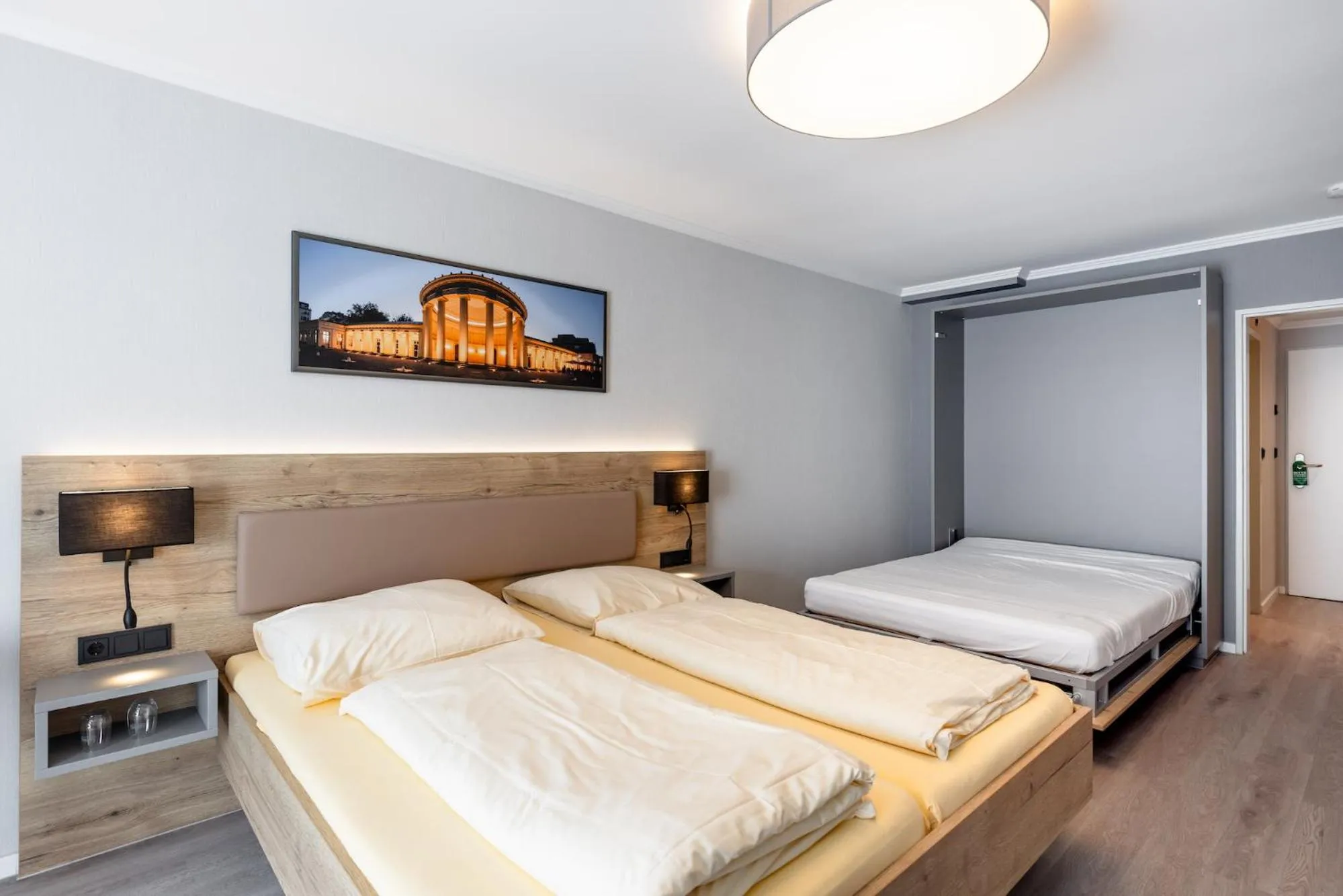 Bed in Hotel Restaurant Bismarckturm