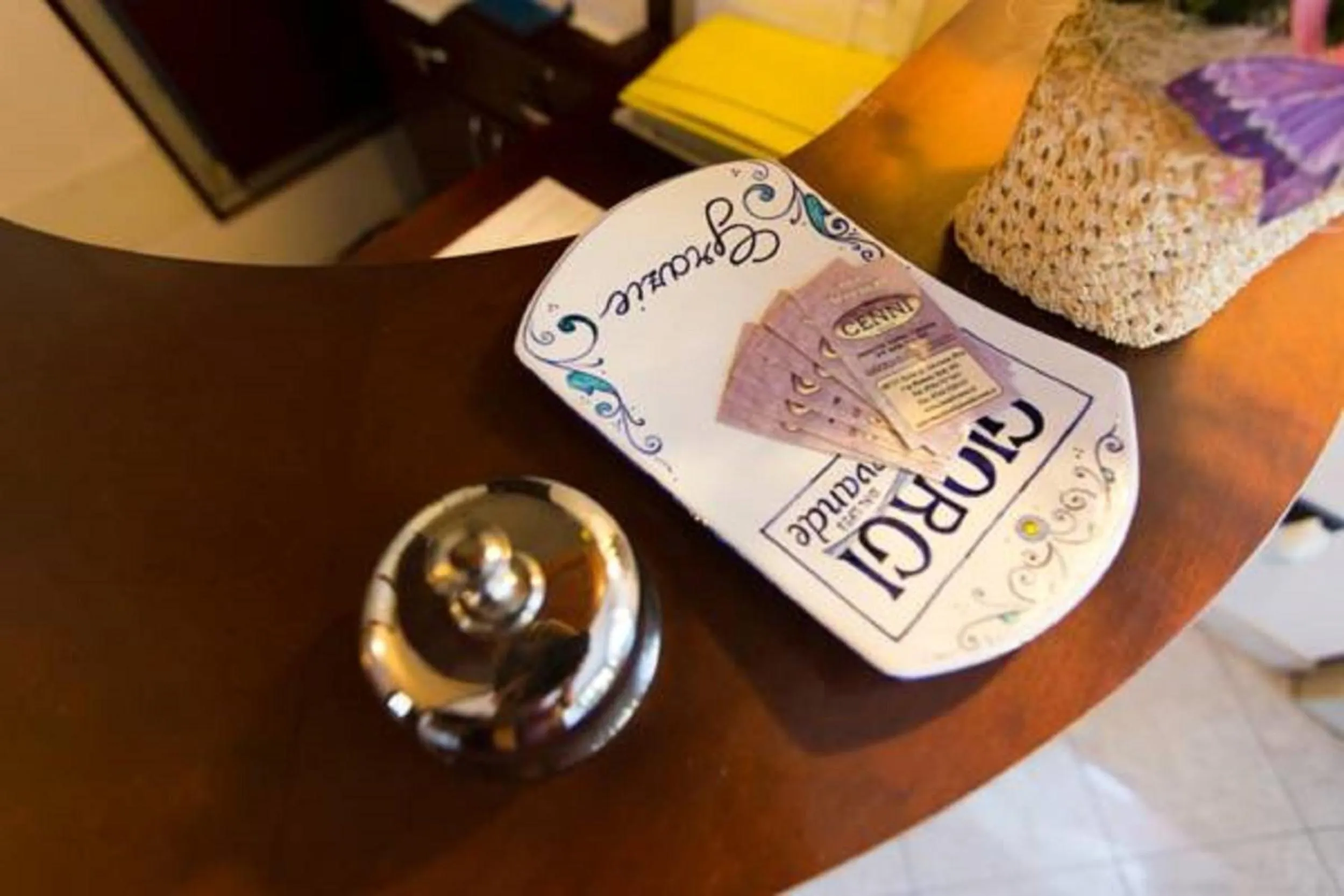 Decorative detail in Albergo Cenni