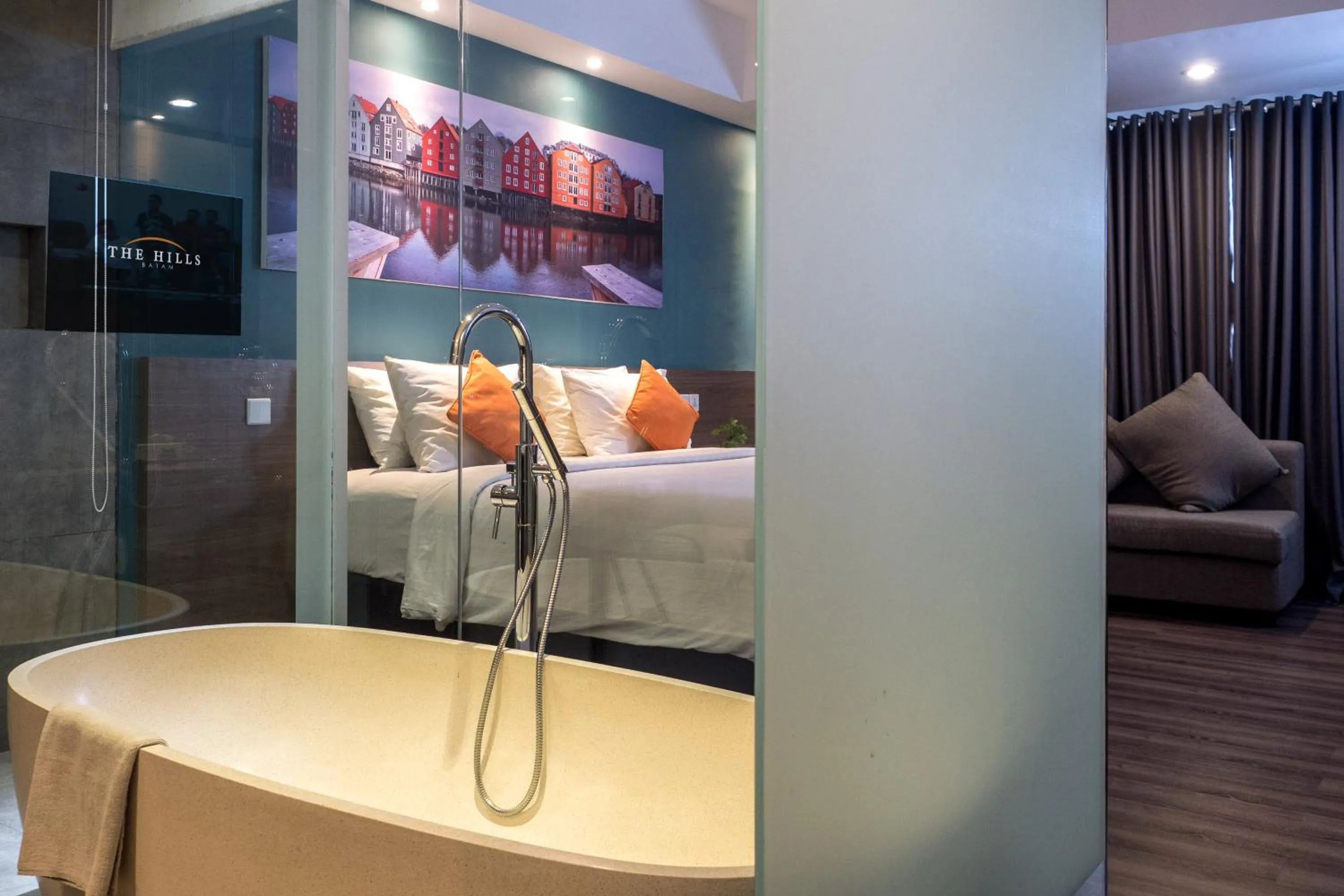 Bath, Bed in The Hills Batam