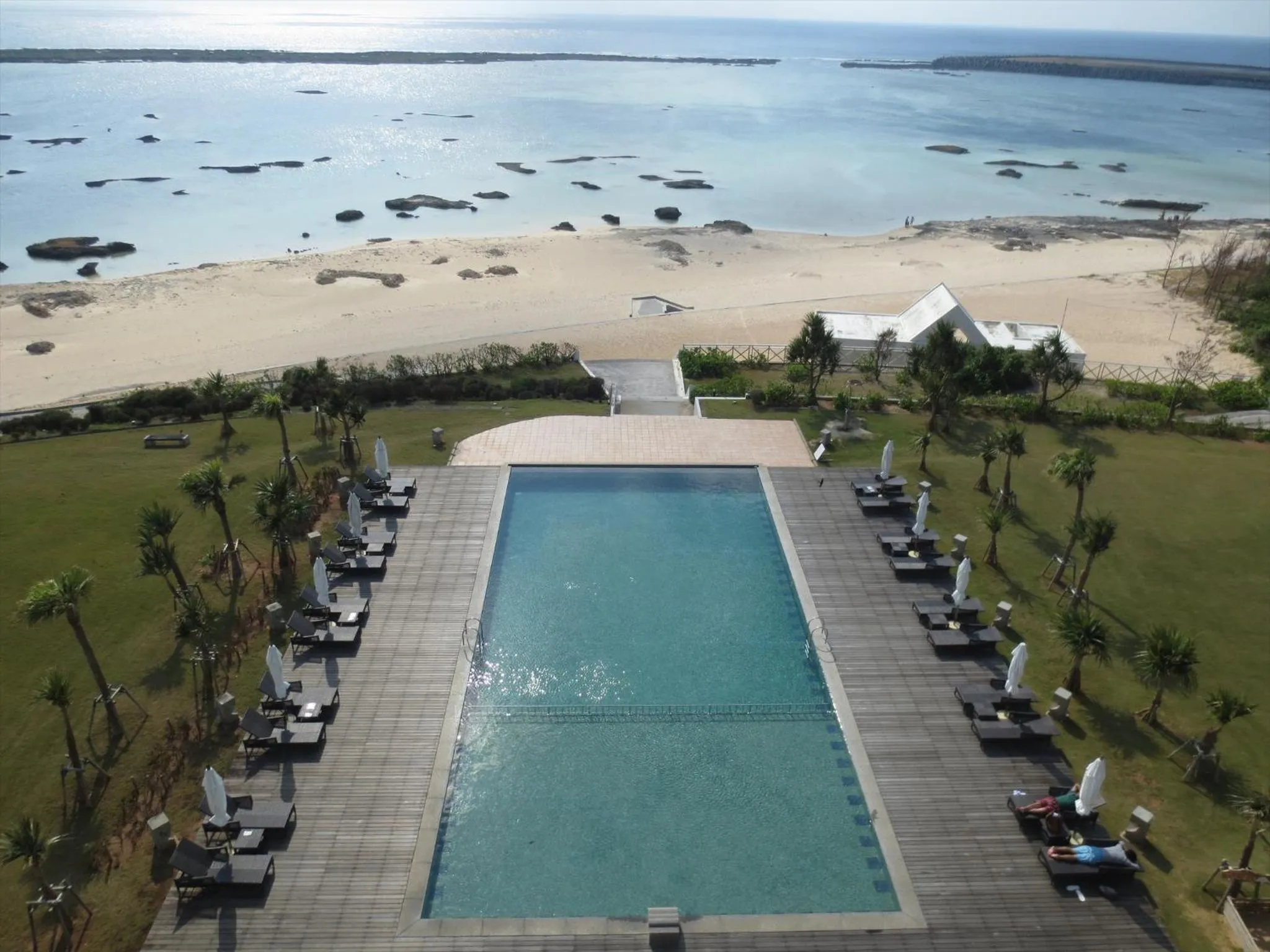 Pool view in Cypress Resort Kumejima