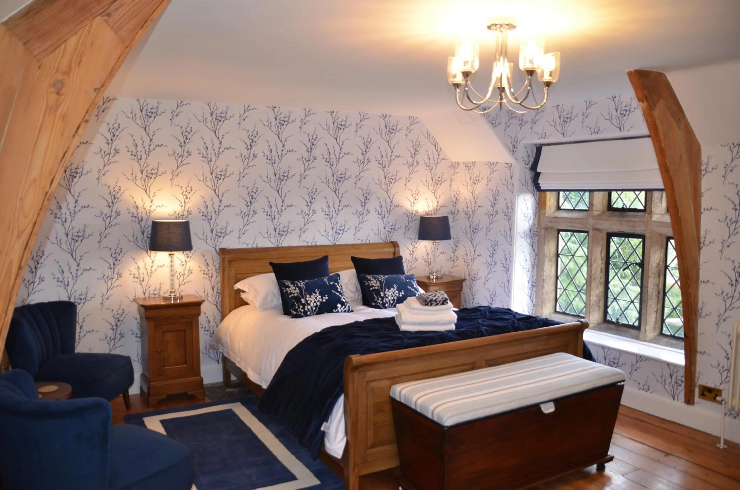Bedroom, Bed in Florence Nightingale Suites at Lea Hurst