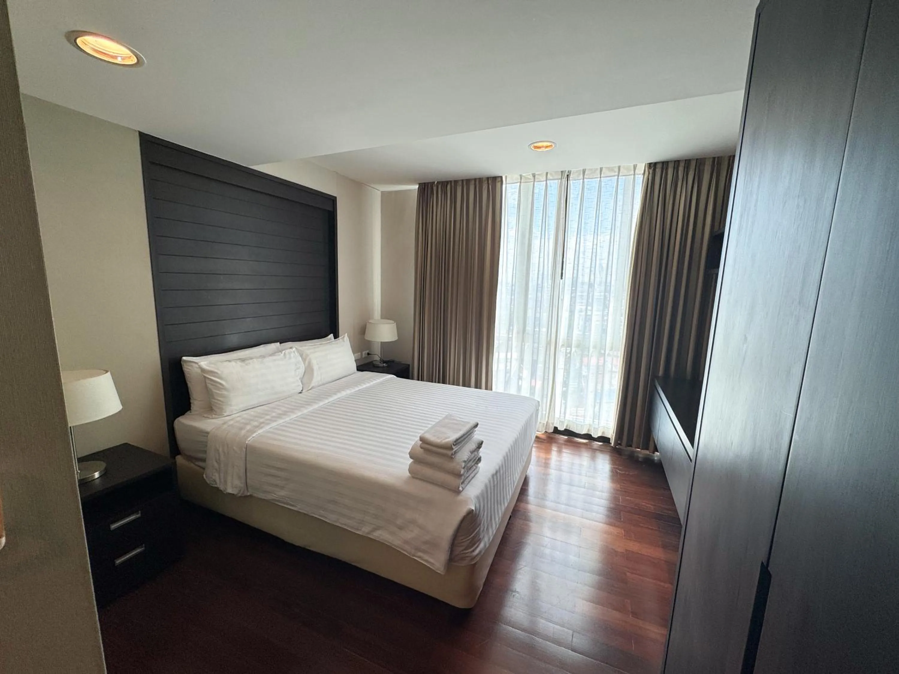 Bed in The Narathiwas Hotel & Residence Sathorn Bangkok