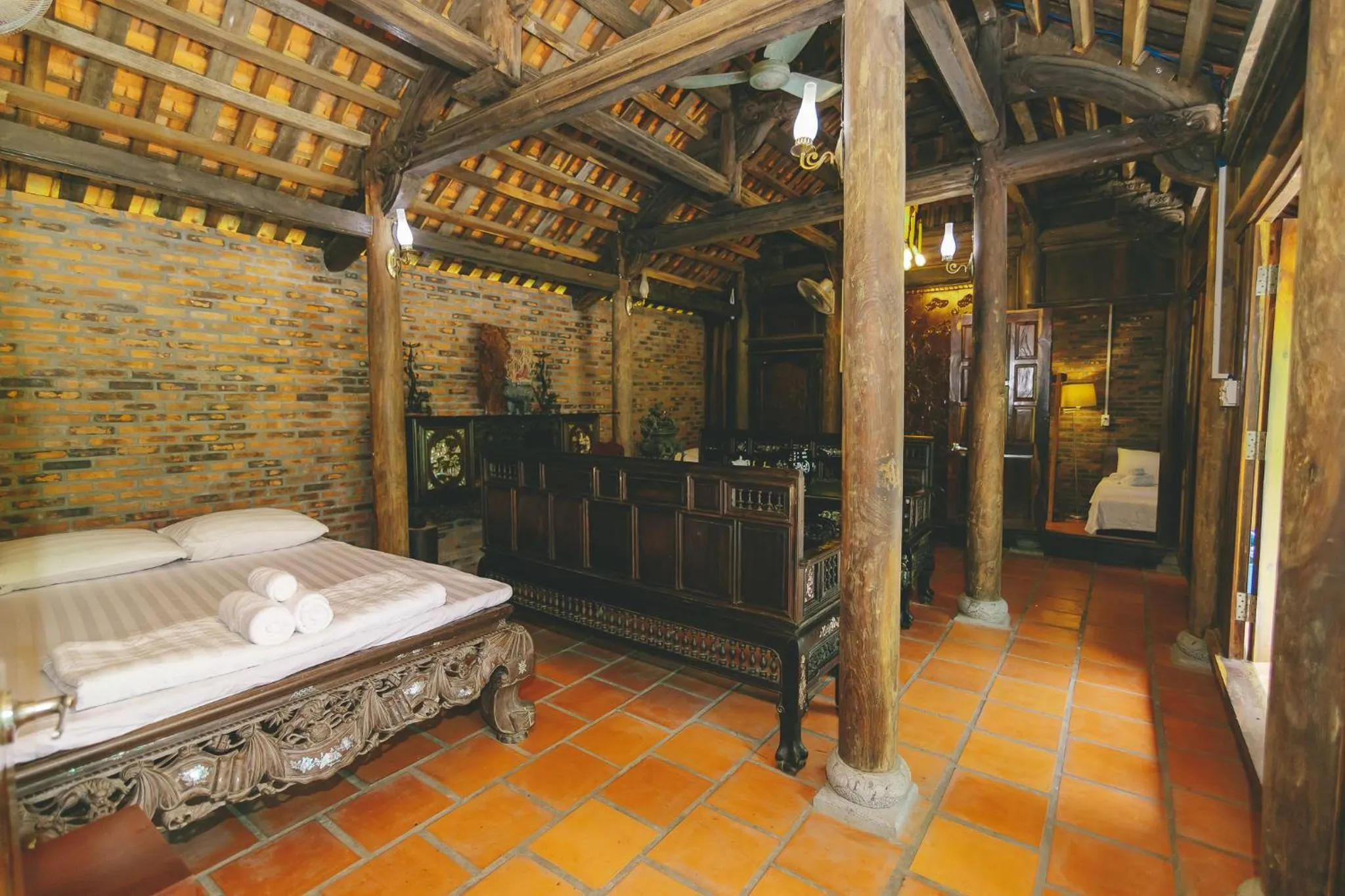 Living room in CASA ECO Mekong Resort