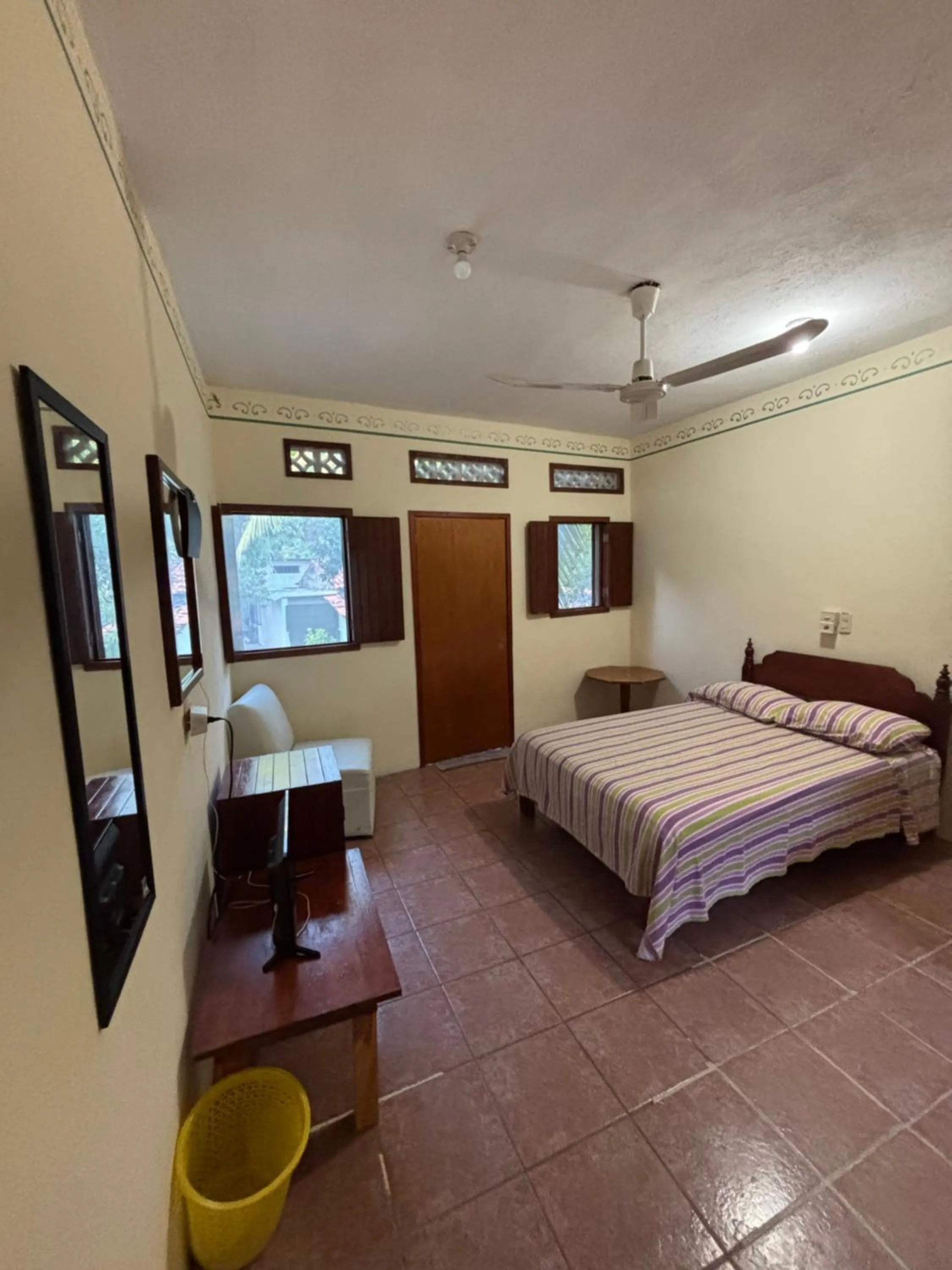 Bed in Hotel Posada Playa Manzanillo