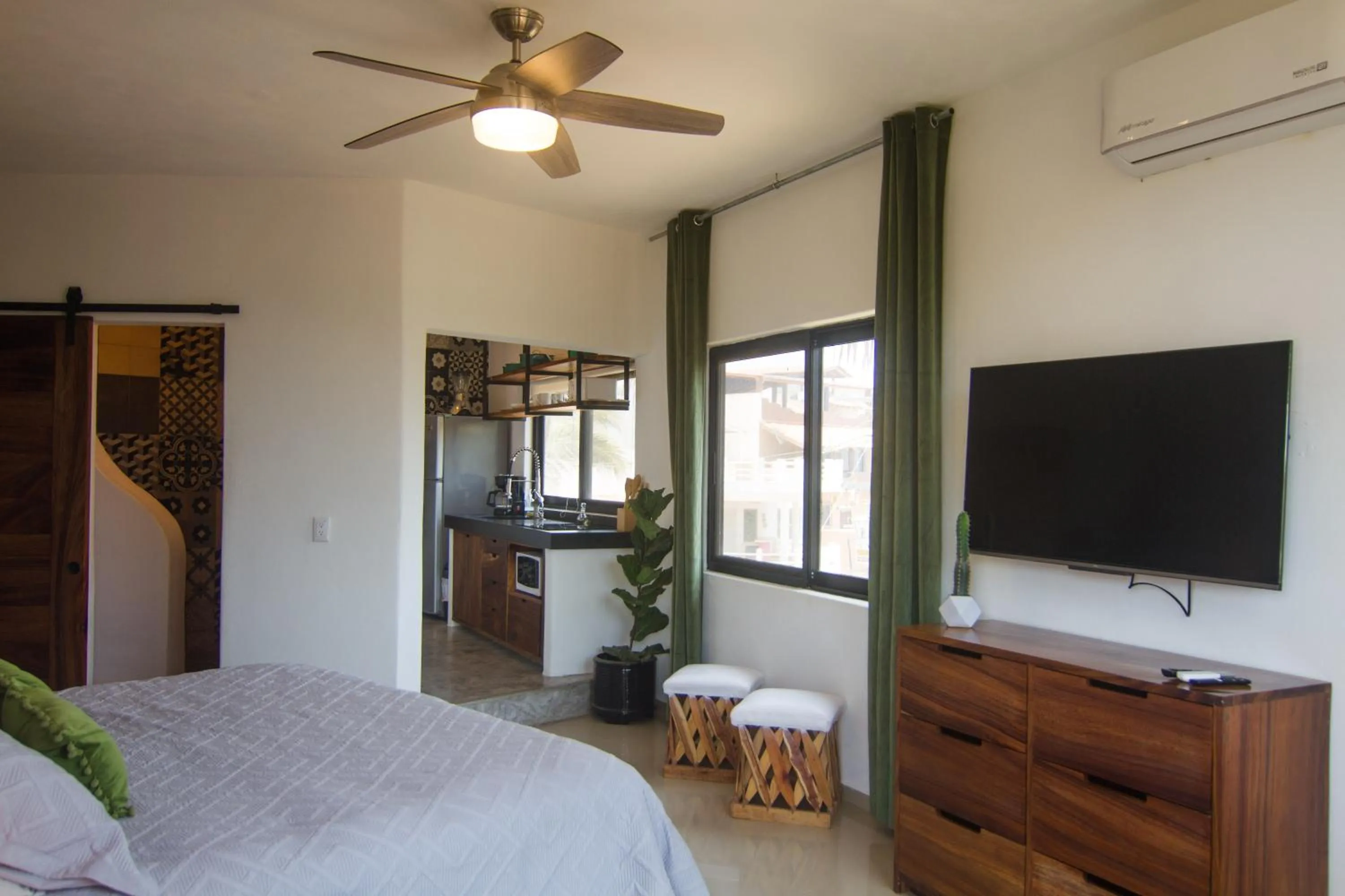 Bed in Villas Pura Chacala