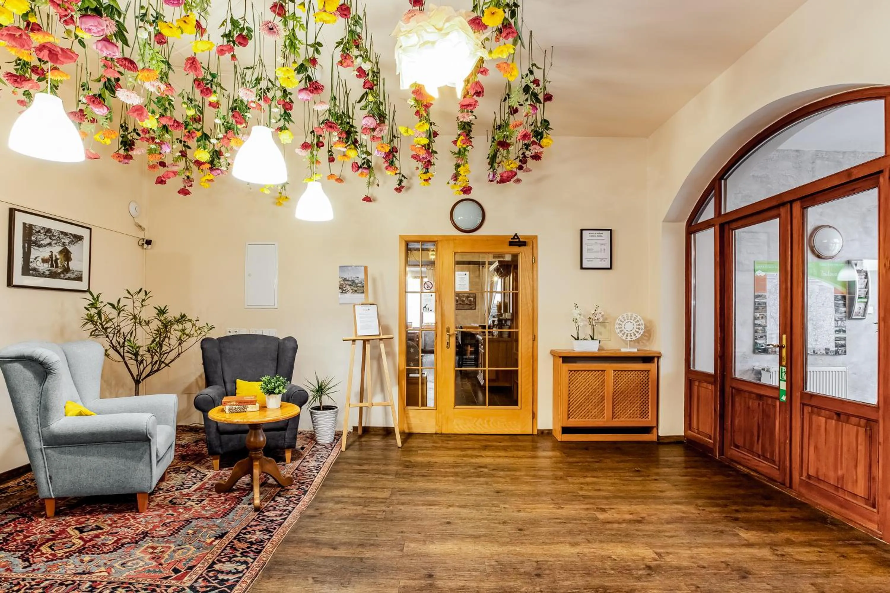 Lobby or reception in Hotel Panská