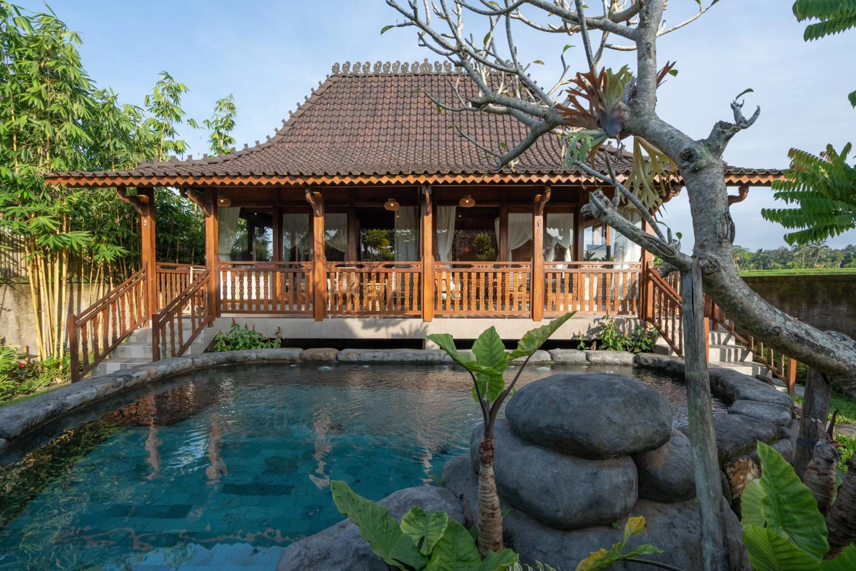 Garden in Uma Sebatu Villa Ubud