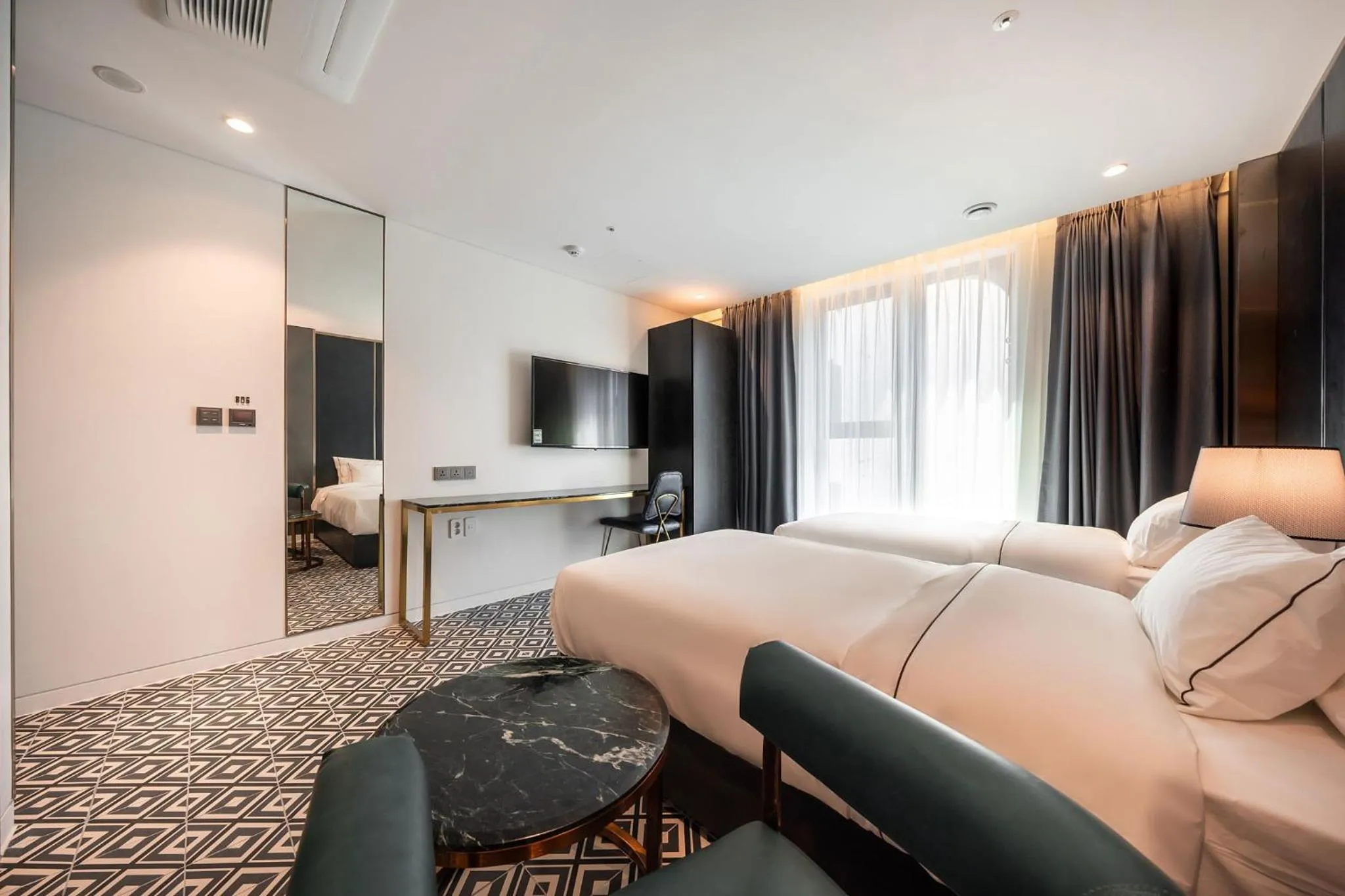 Bed in Hotel the Castle Jamsil-Sene