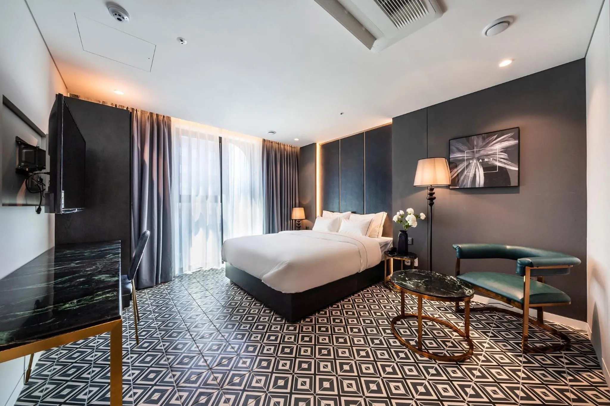 Bed in Hotel the Castle Jamsil-Sene