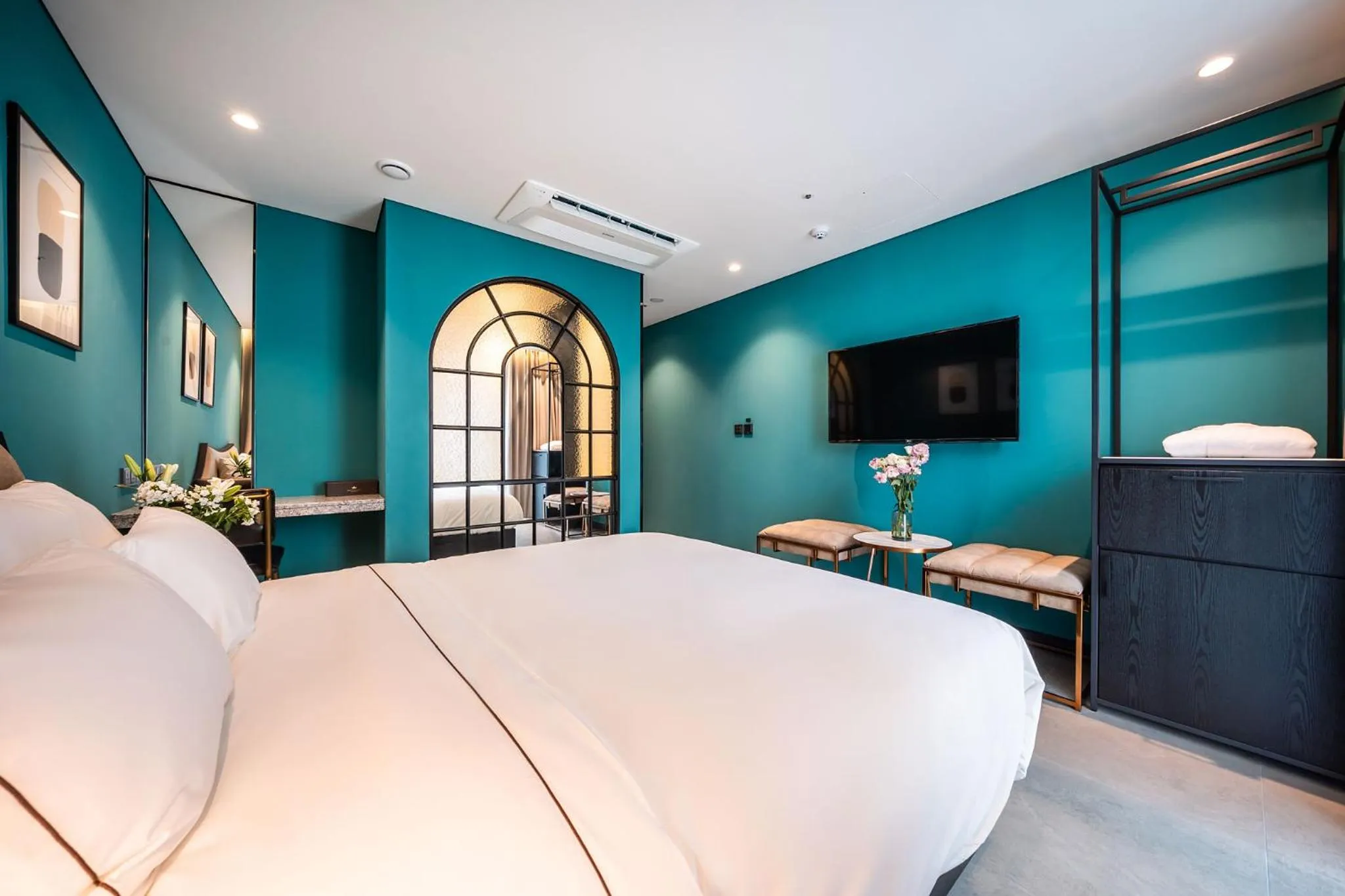 Bed in Hotel the Castle Jamsil-Sene