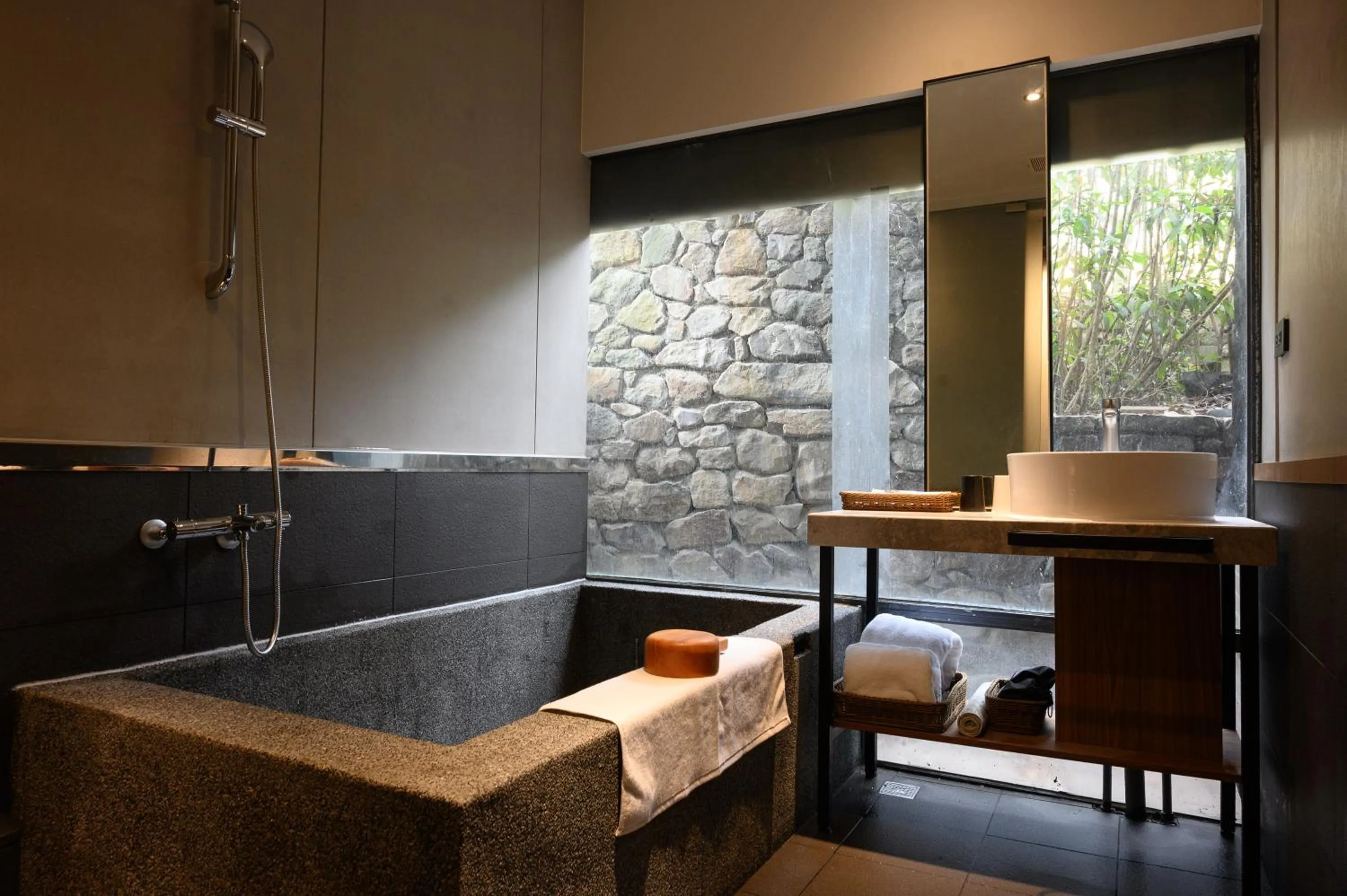 Bathroom in Yunoyado Onsen Hot Spring Hotel Deyang