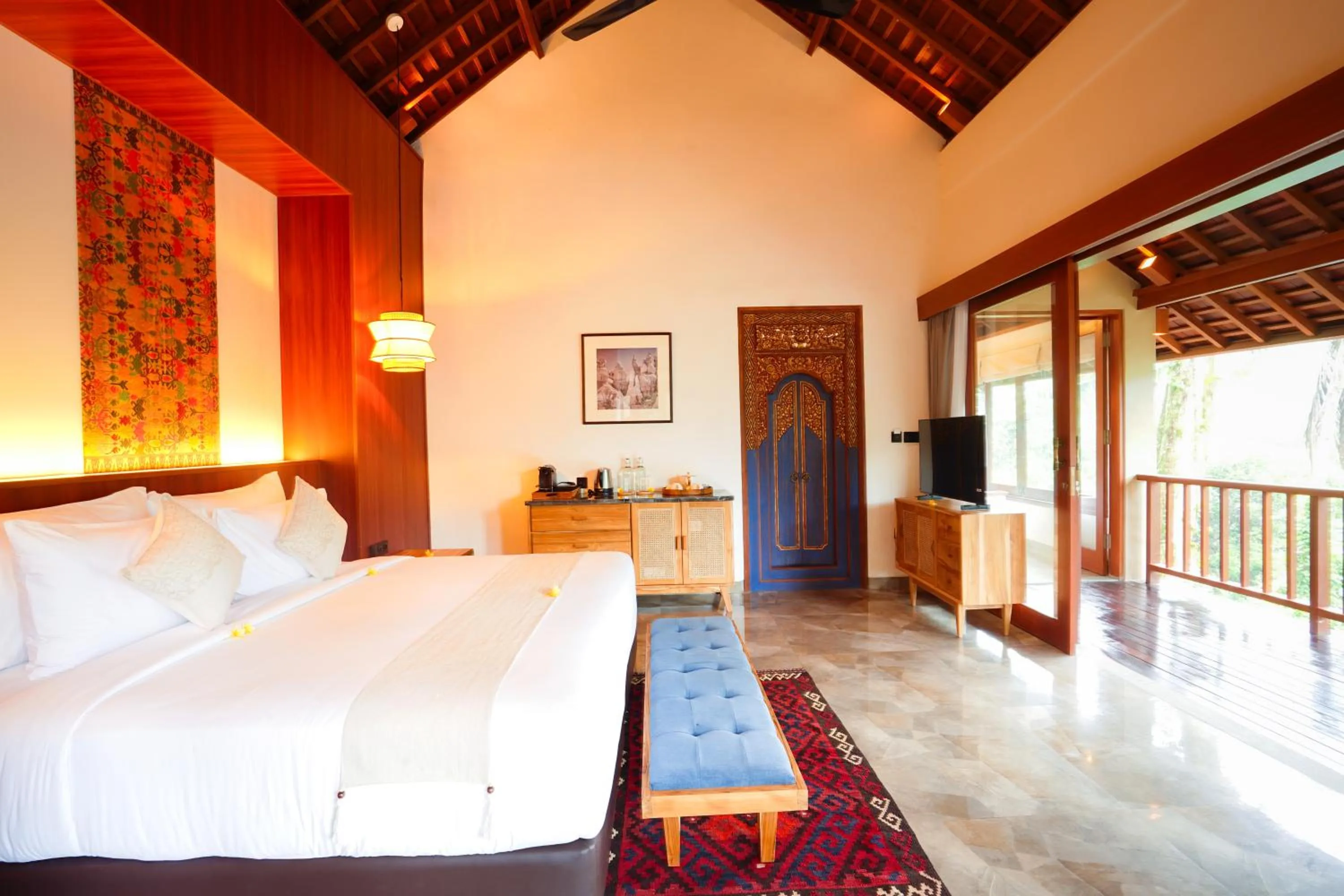 Bed in The Allure Ubud Villas & Spa crafted by freshWater Asia