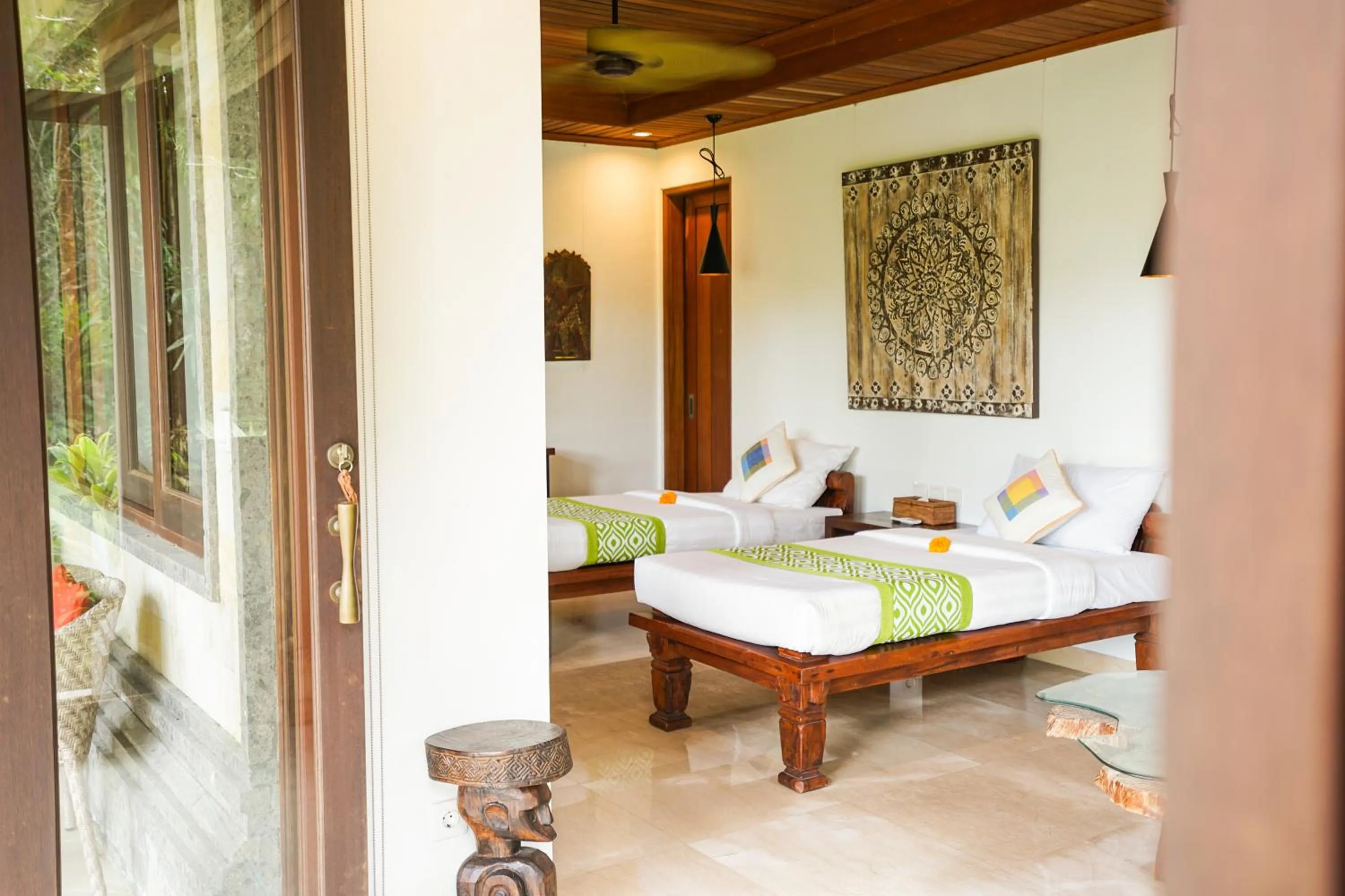 Bed in The Allure Ubud Villas & Spa crafted by freshWater Asia